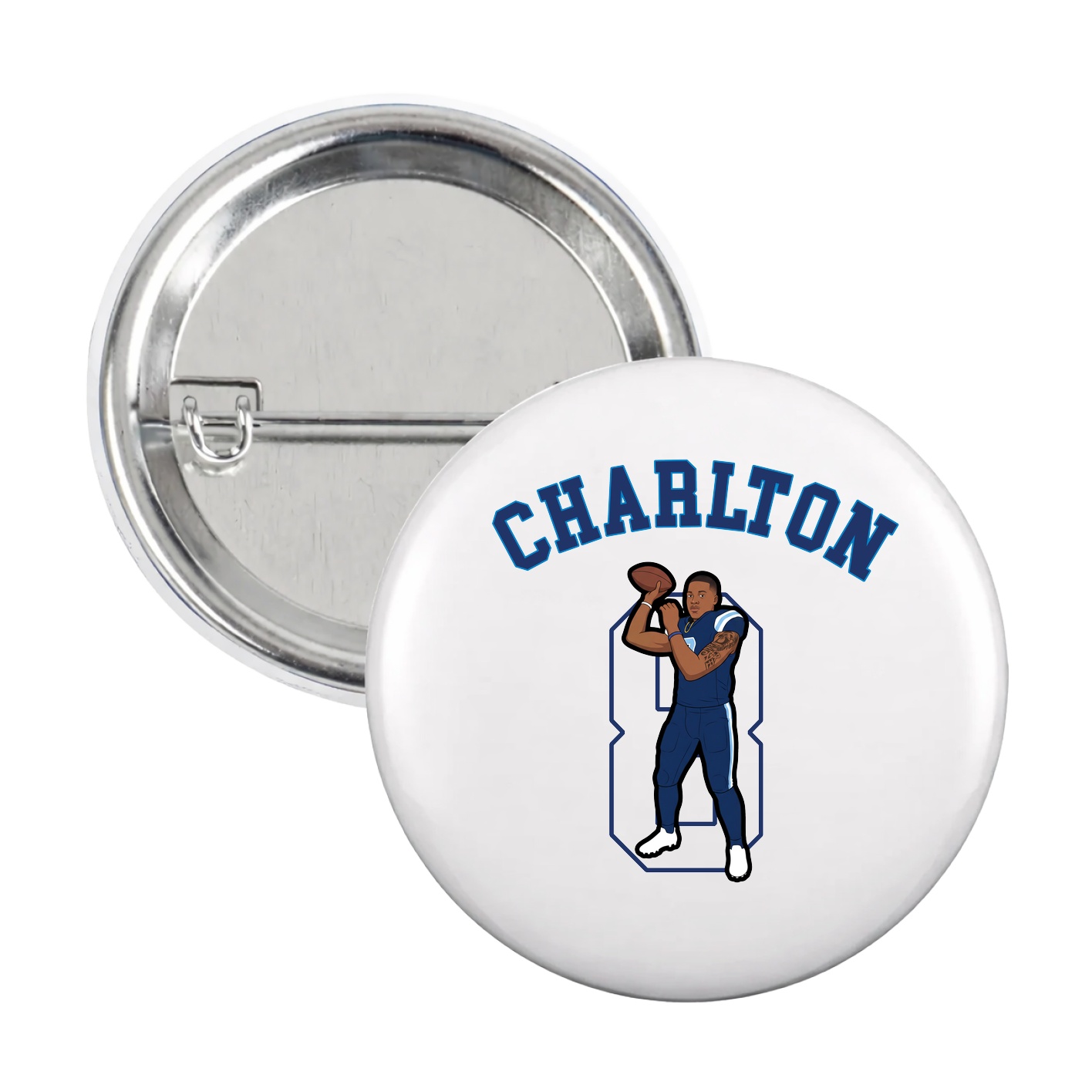 Game Day Button — Shirsey Arch in White