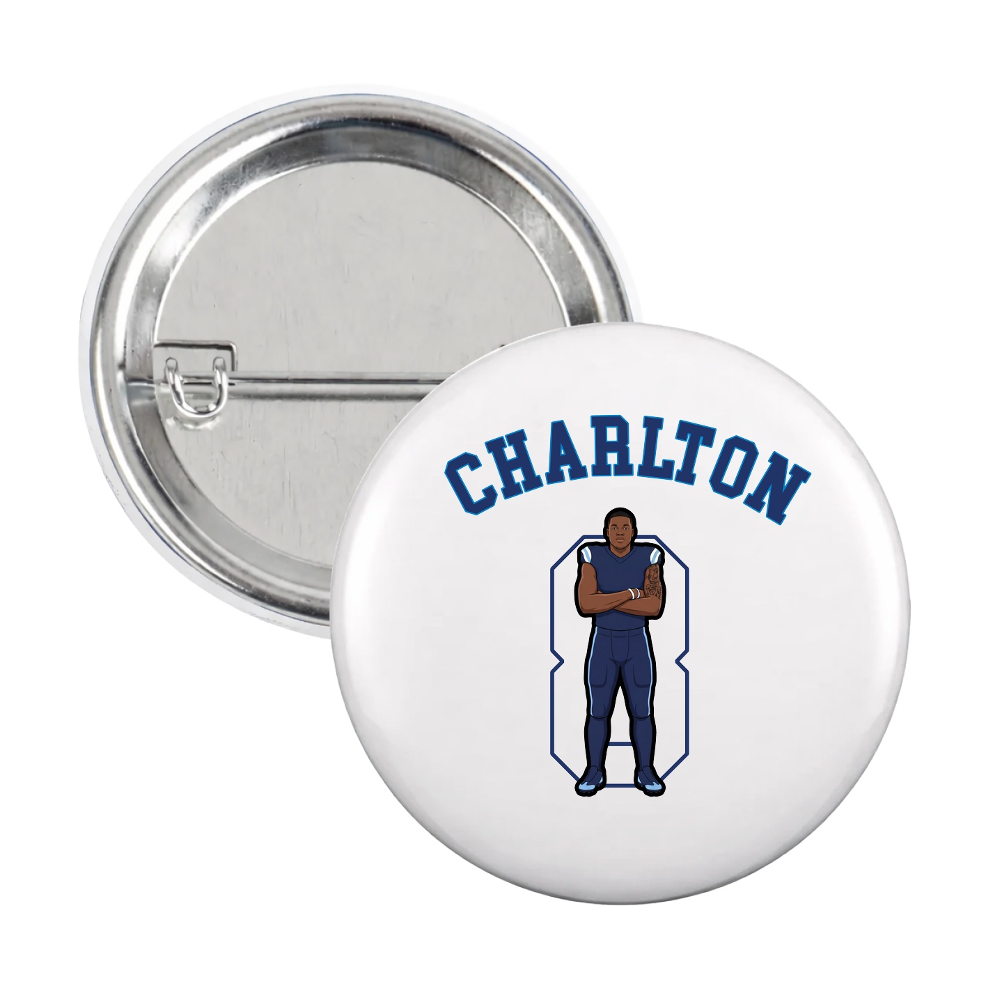 Game Day Button — Shirsey Arch in White