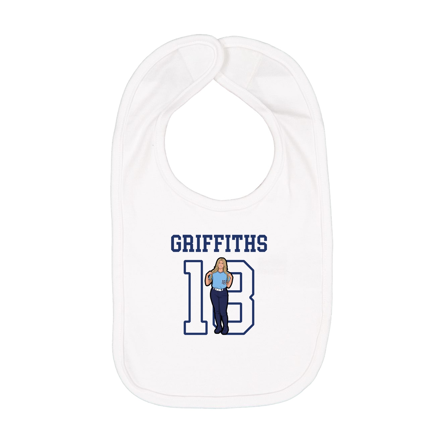 Infant Bib — Shirsey in White