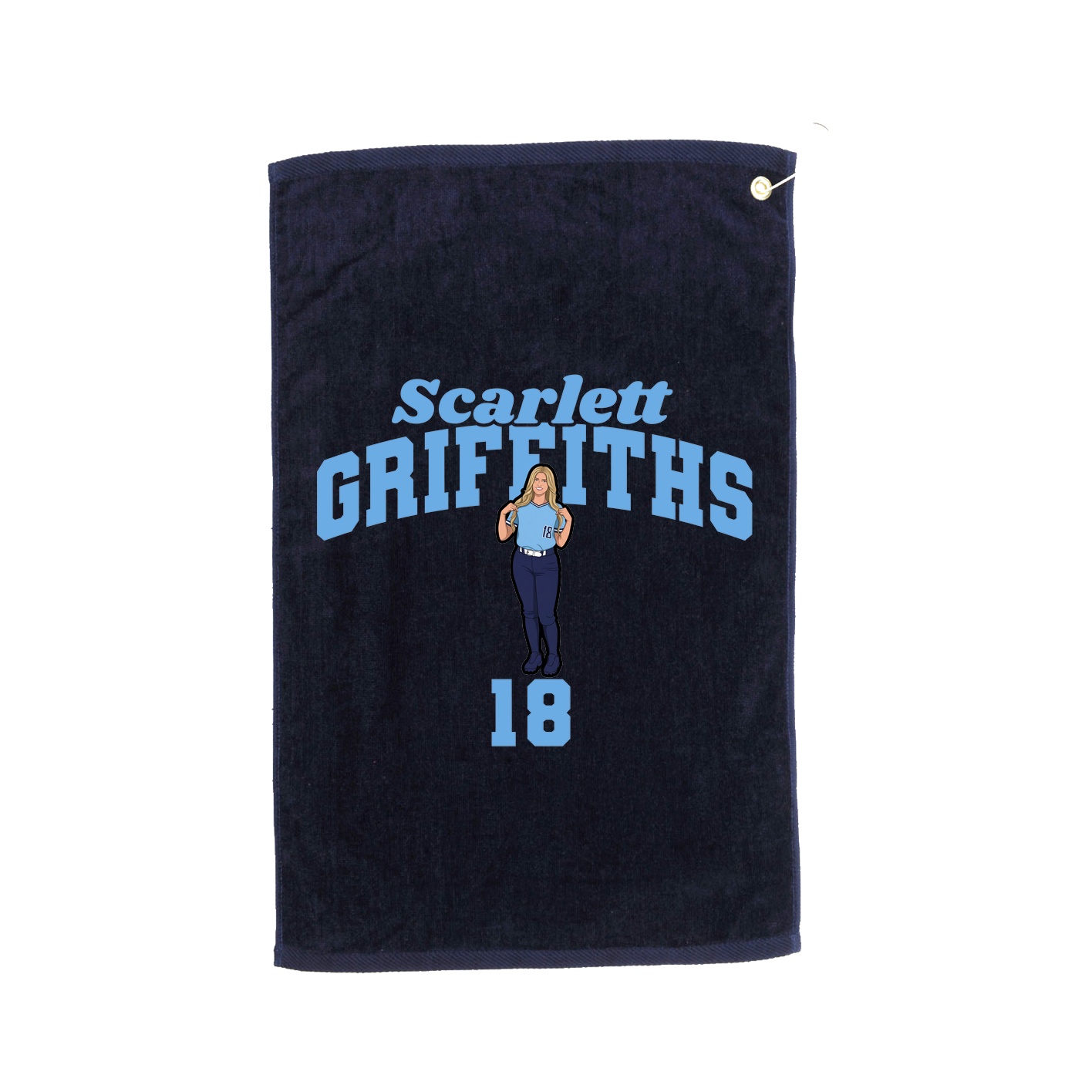 Golf Towel — Signature Arch in Navy
