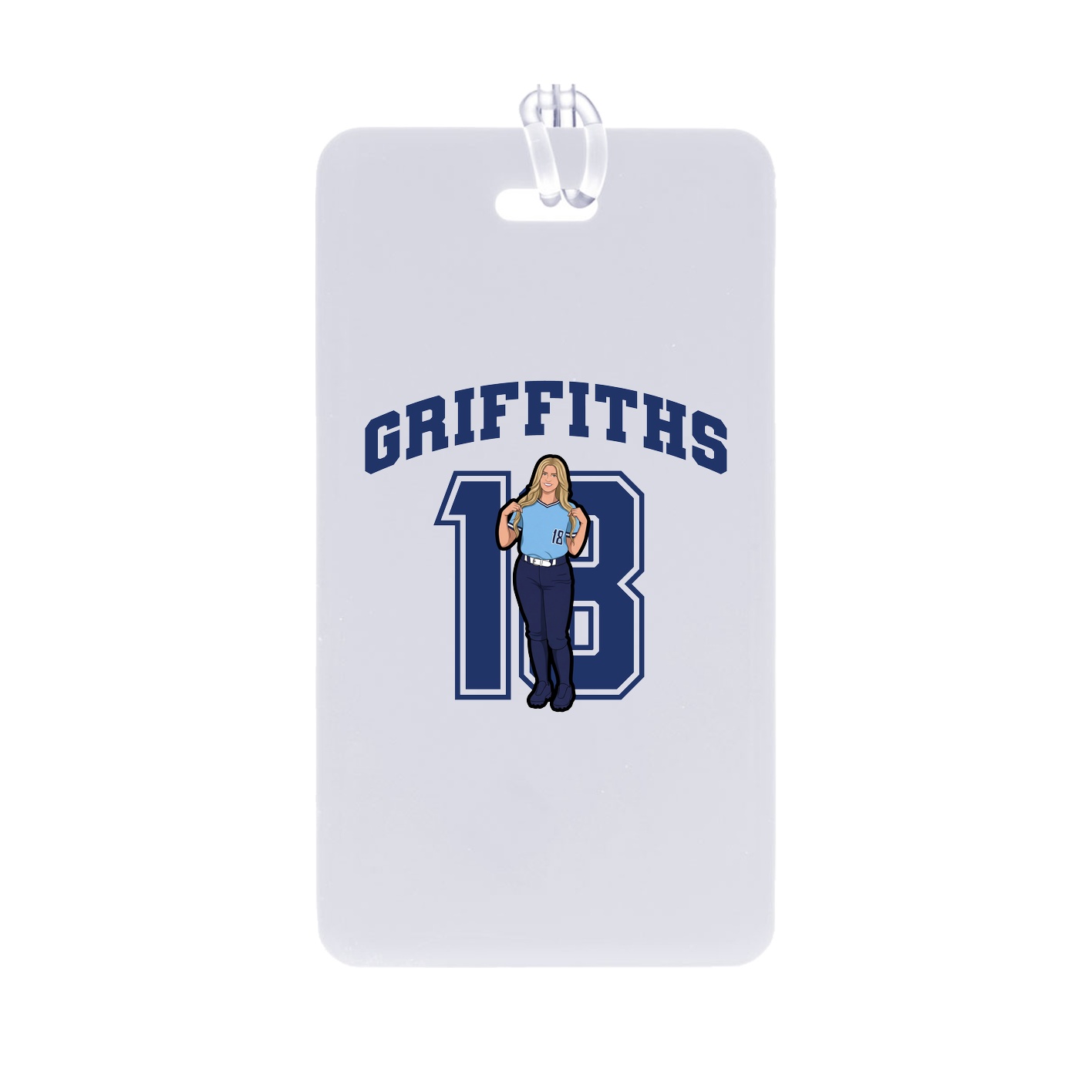 Bag Tag — Number in Classic