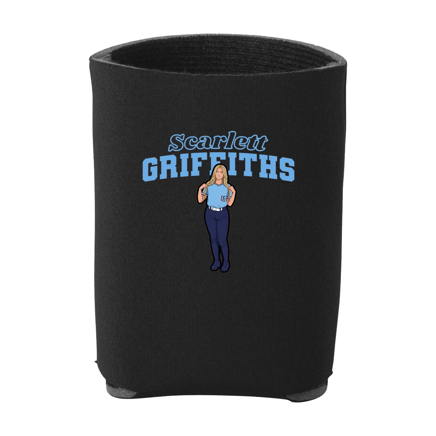 Can Holder — Name Arch in Black