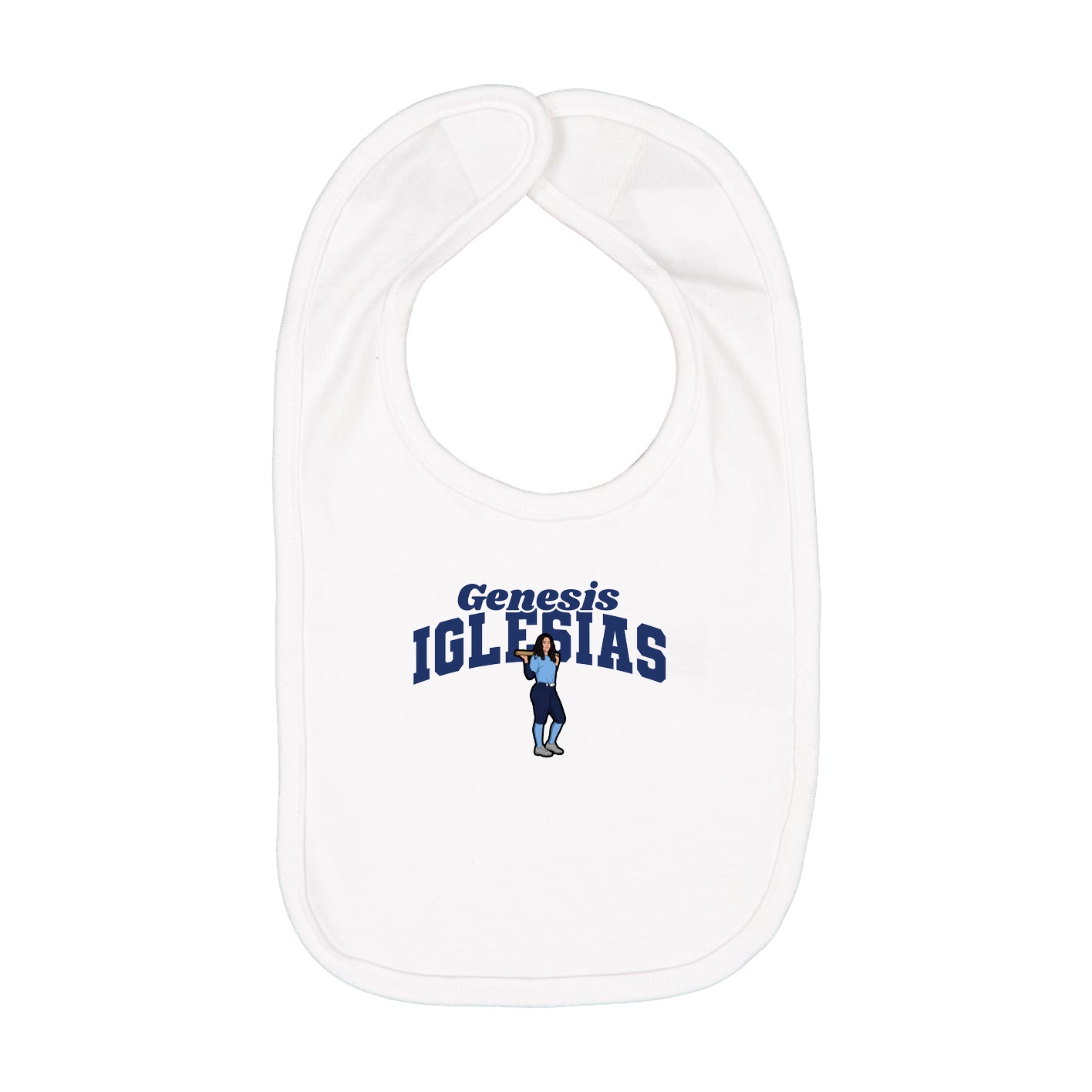 Infant Bib — Signature Arch in White