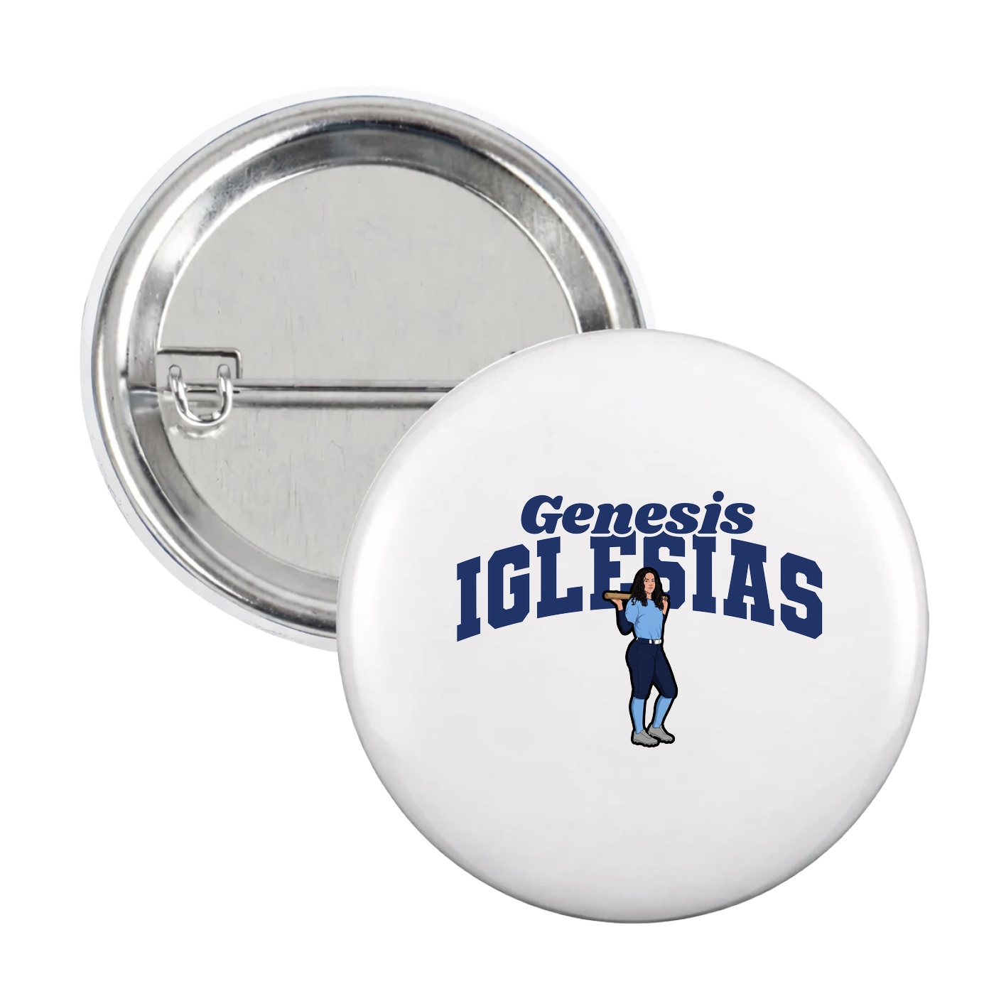 Game Day Button — Signature Arch in White