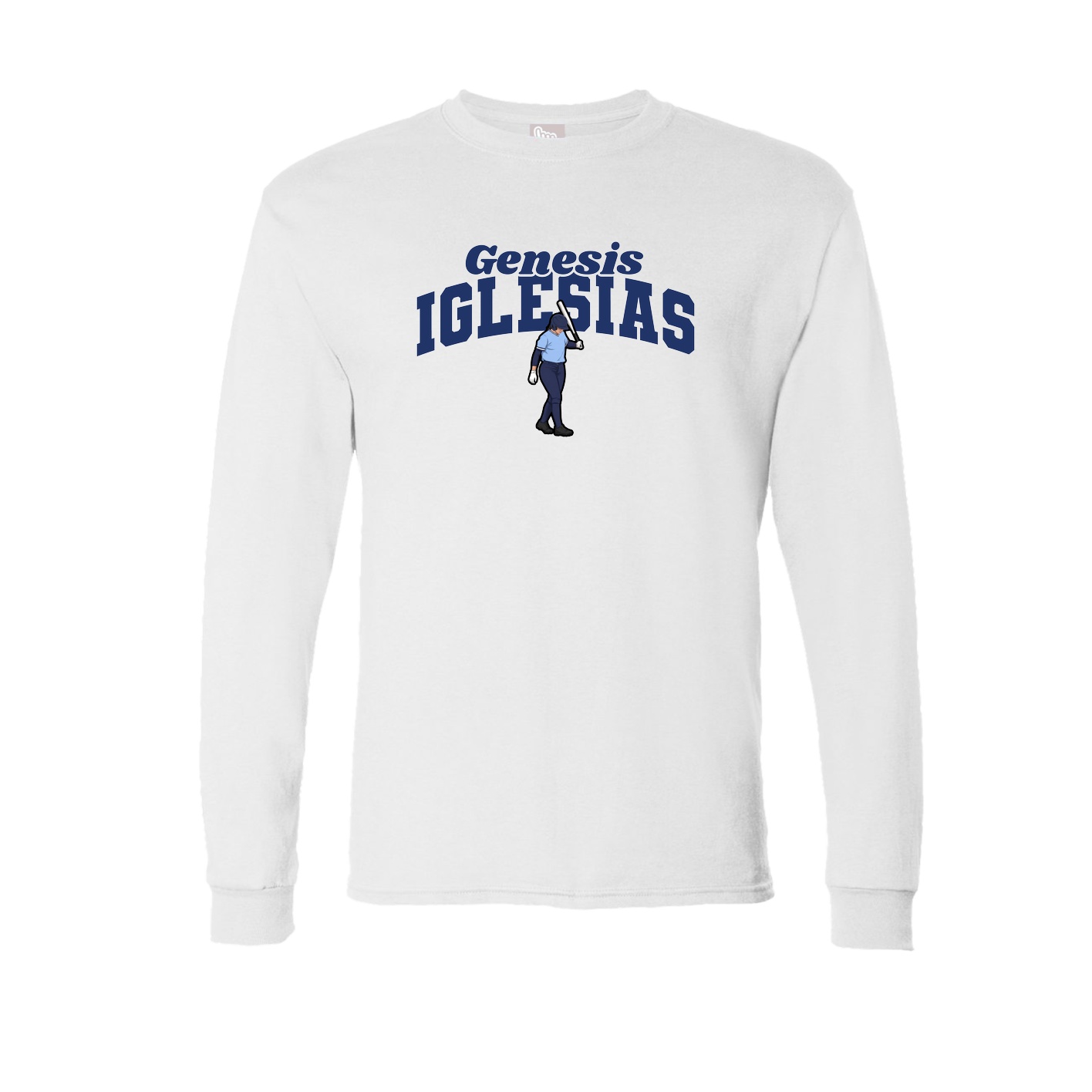 Long Sleeve Tee — Signature Arch in White
