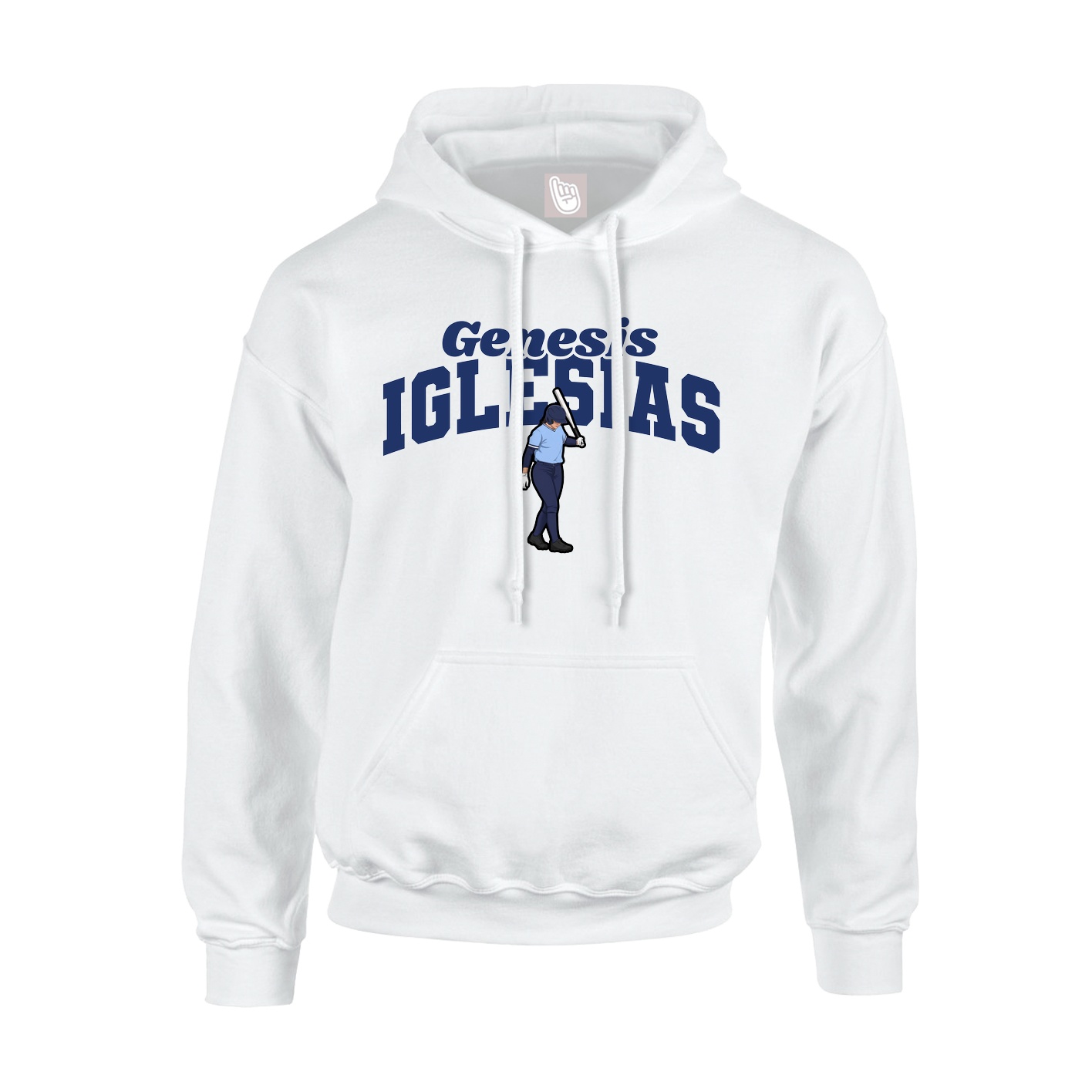 Hoodie — Signature Arch in White