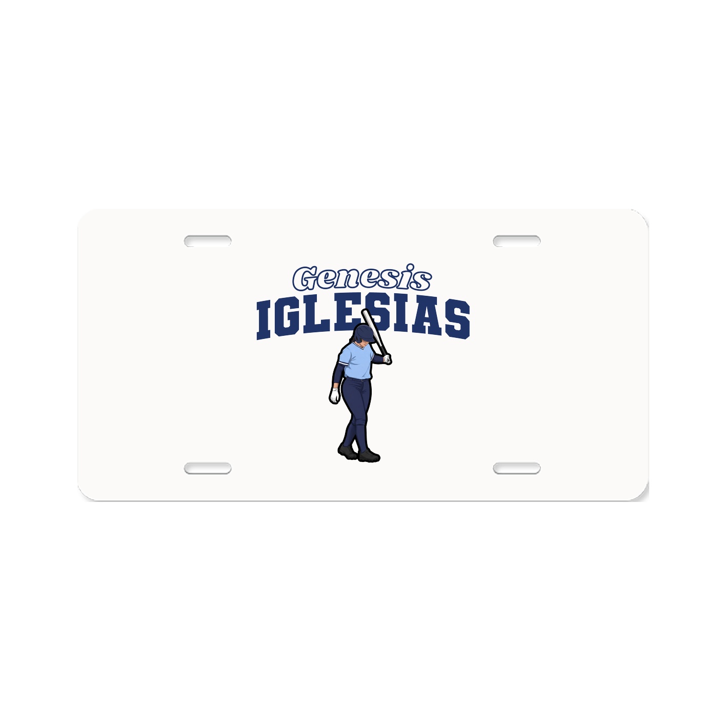 License Plate — Name Arch in Classic