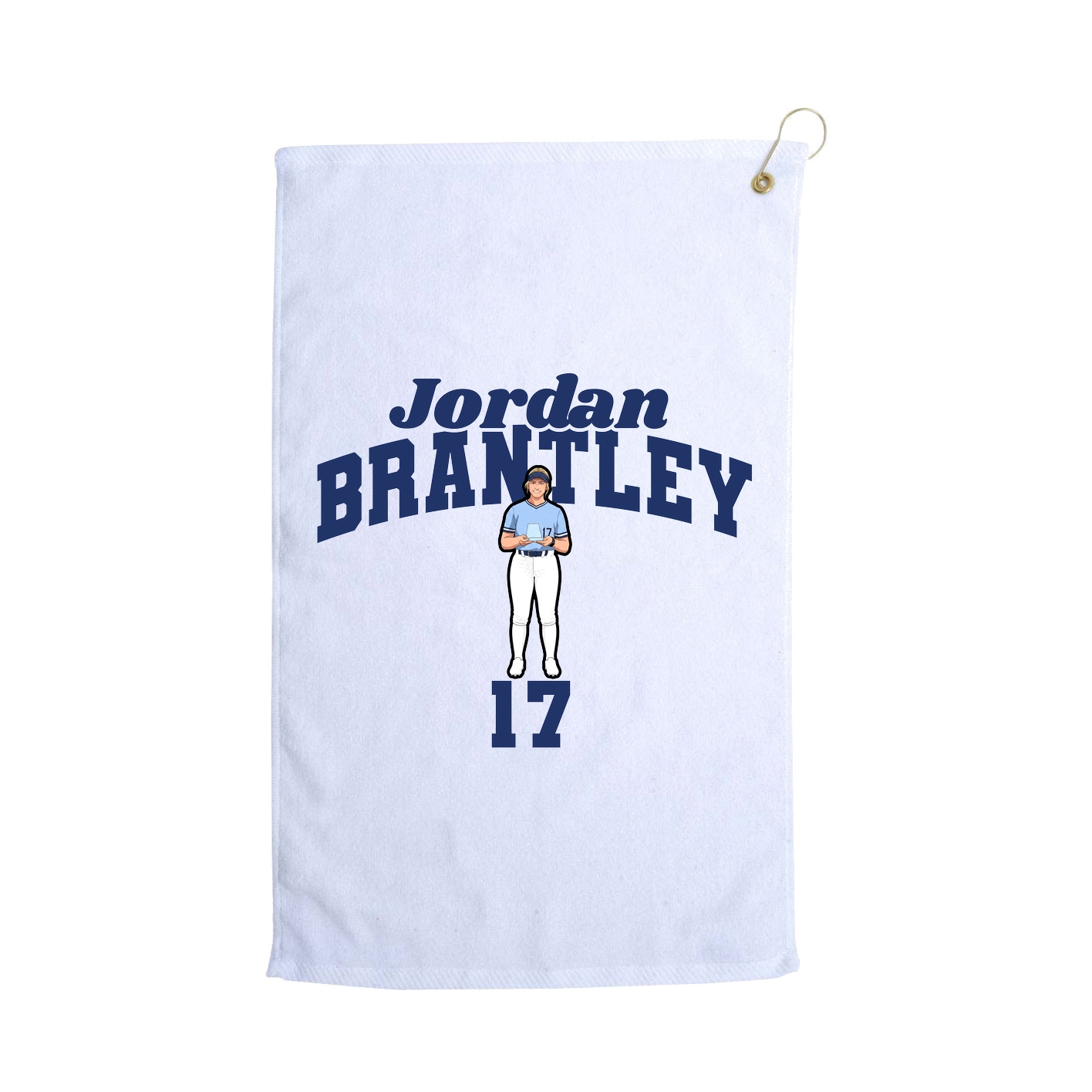 Golf Towel — Signature Arch in White