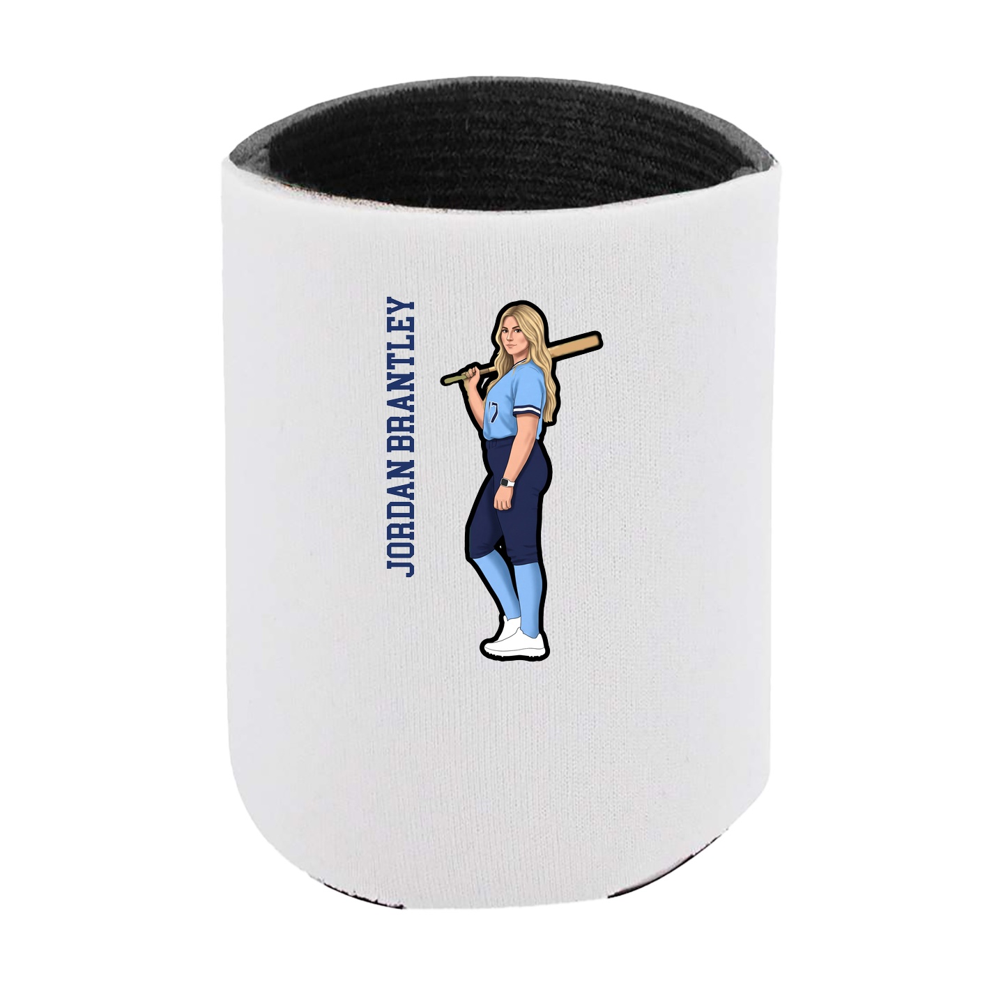 Can Holder — Name Vertical in White
