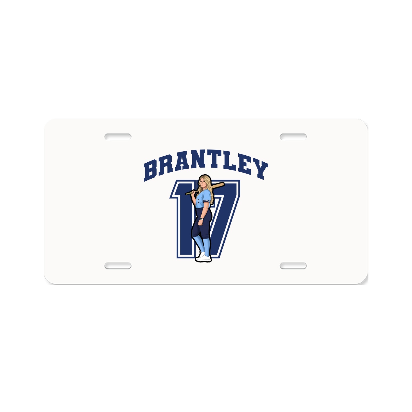 License Plate — Number in Classic