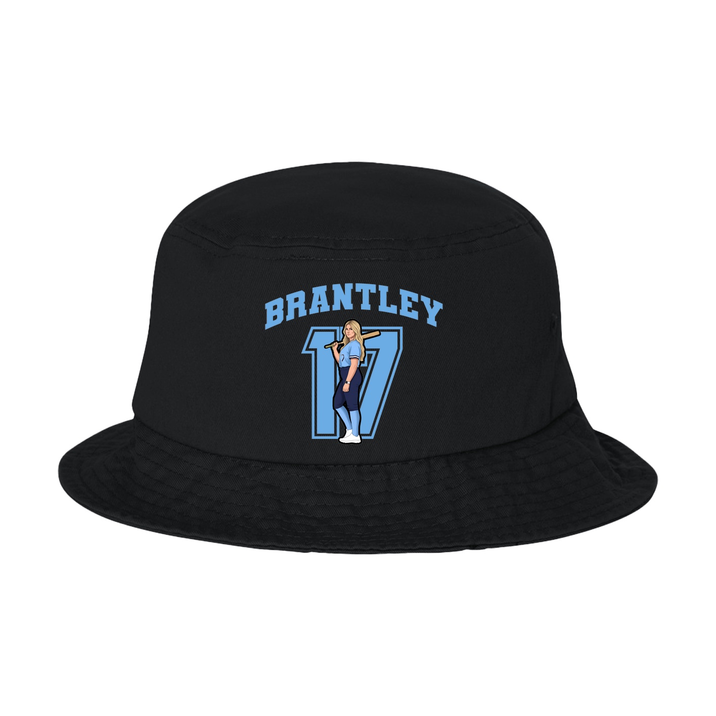 Bucket Cap — Number in Black