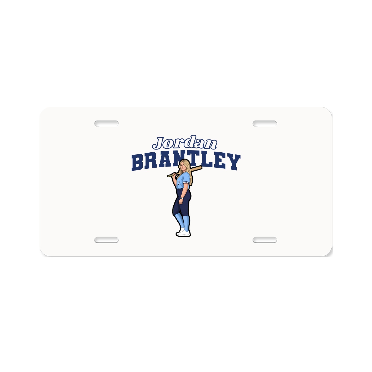 License Plate — Name Arch in Classic