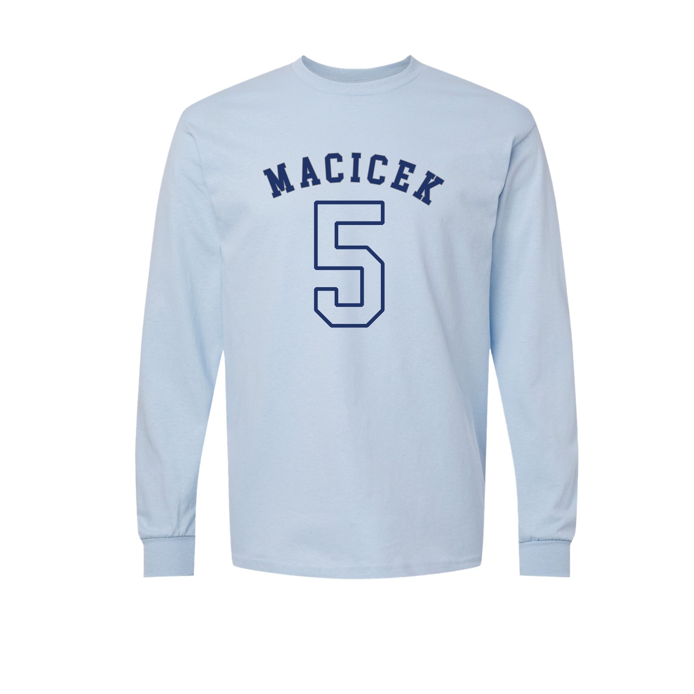 Long Sleeve Tee — Shirsey Arch in Light Blue