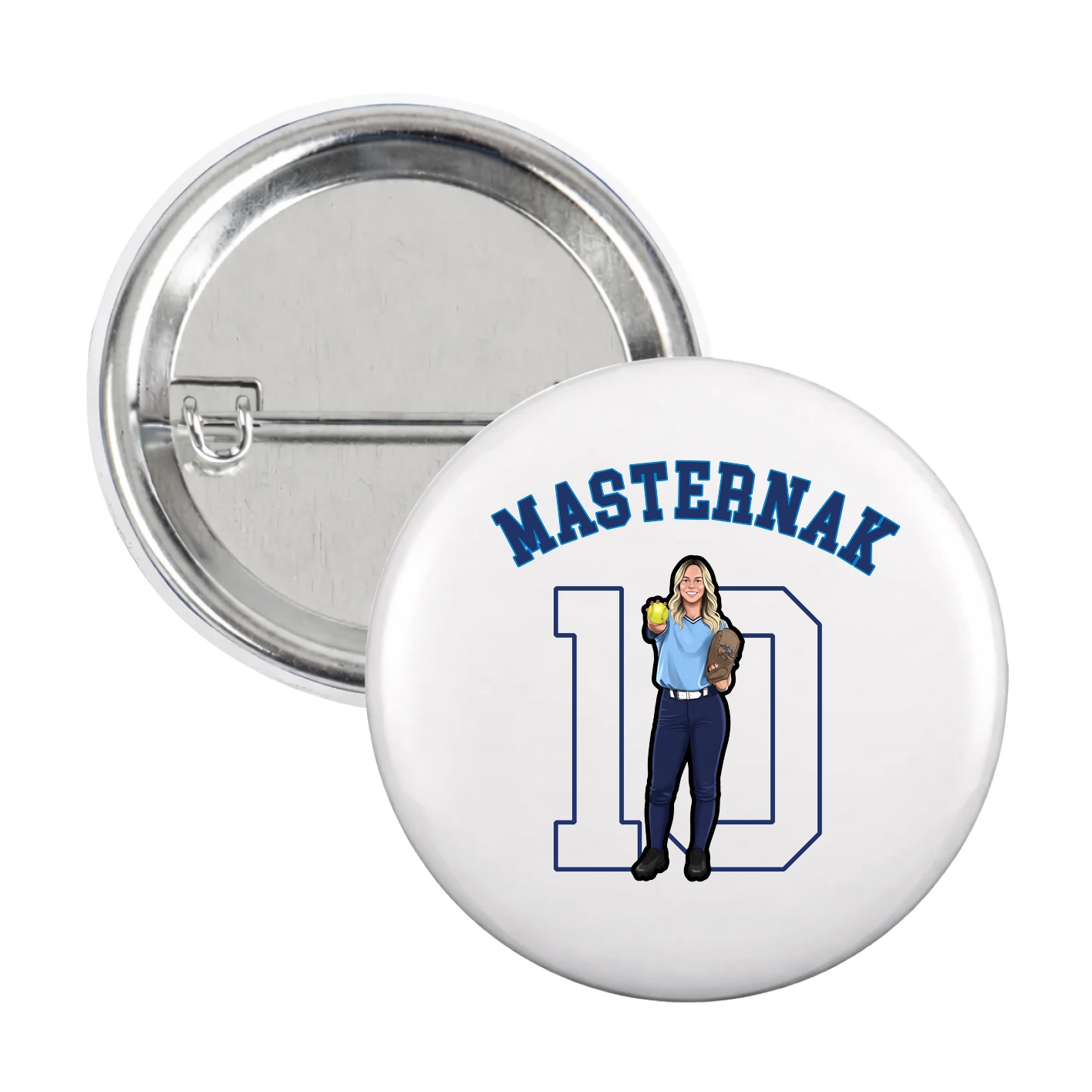 Game Day Button — Shirsey Arch in White