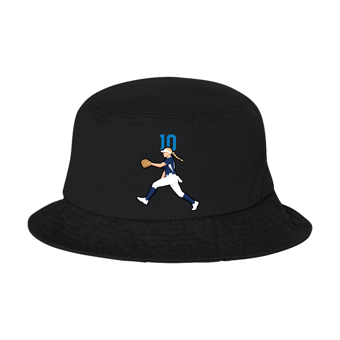 Bucket Cap — Number Top in Black