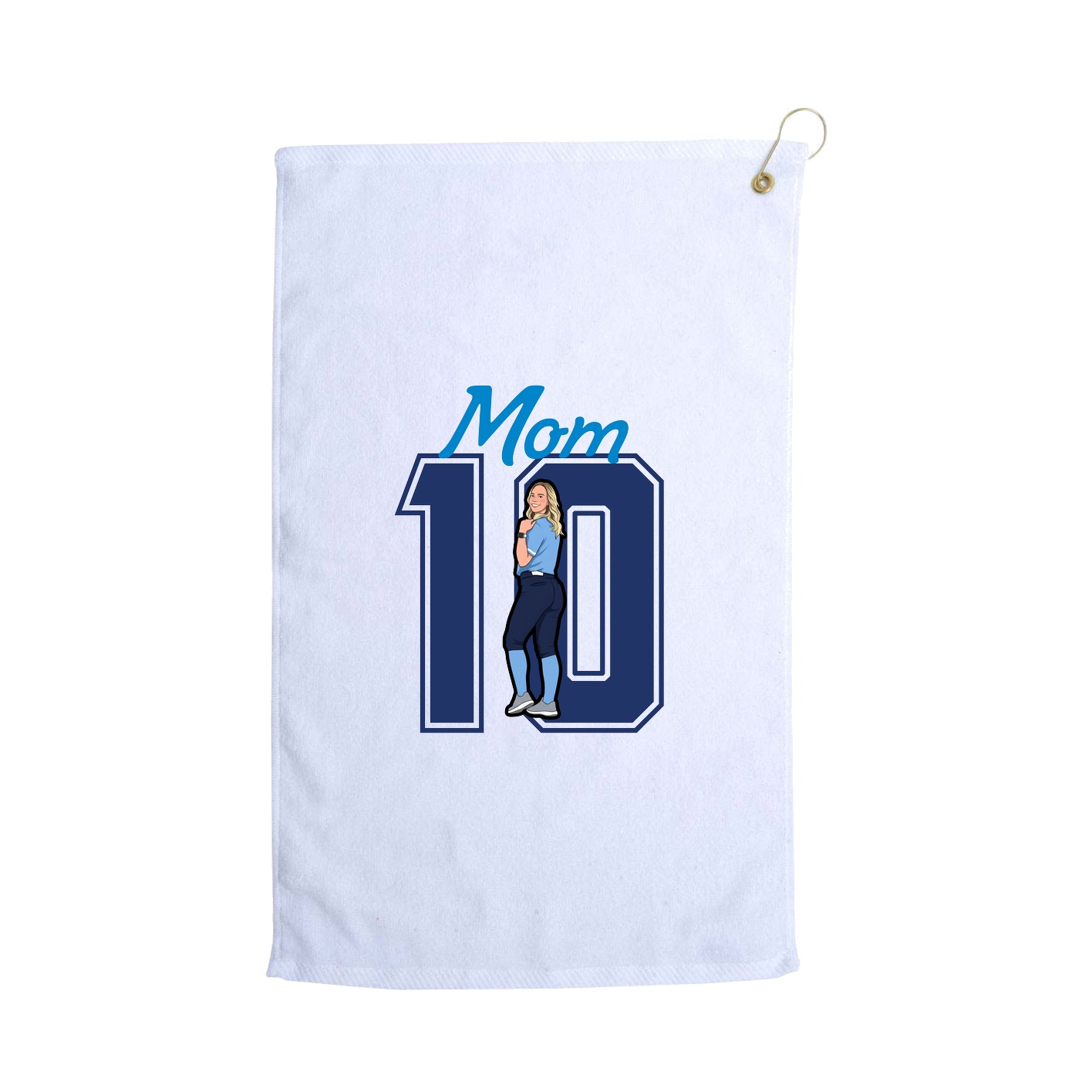 Golf Towel — Mothers Day Shirsey in White