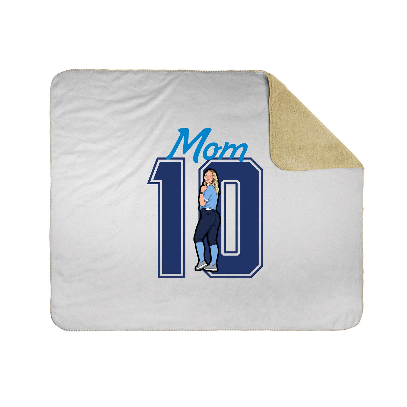 Throw Blanket — Mothers Day Shirsey in White