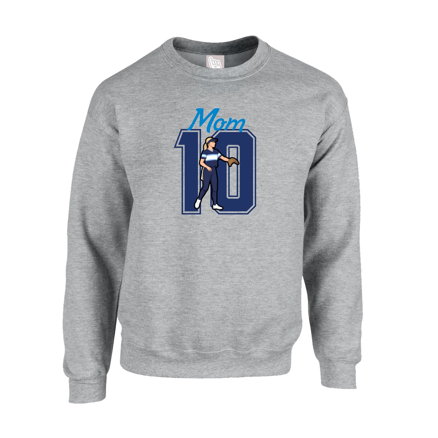 Fleece Crew — Mothers Day Shirsey in Grey