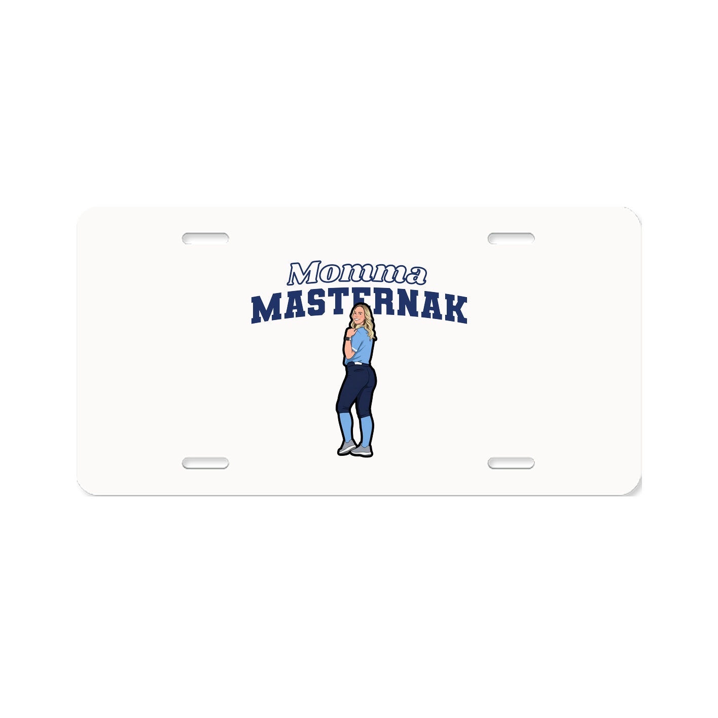 License Plate — Mothers Day Block in Classic