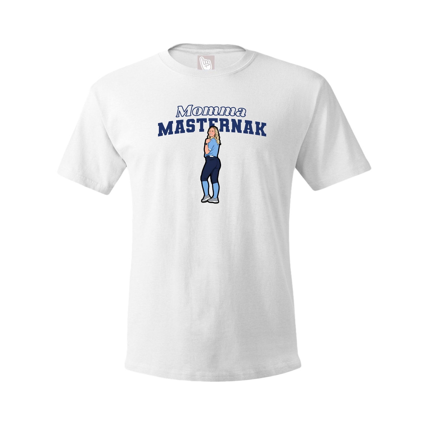Youth Tee — Mothers Day Block in White