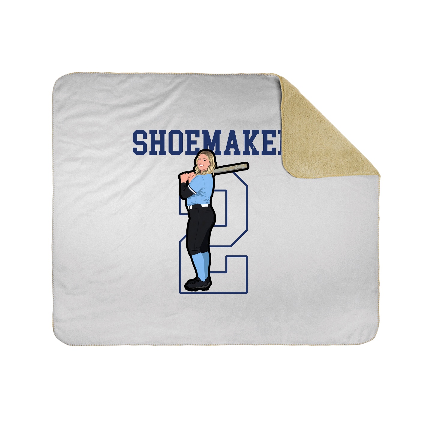 Throw Blanket — Shirsey in White