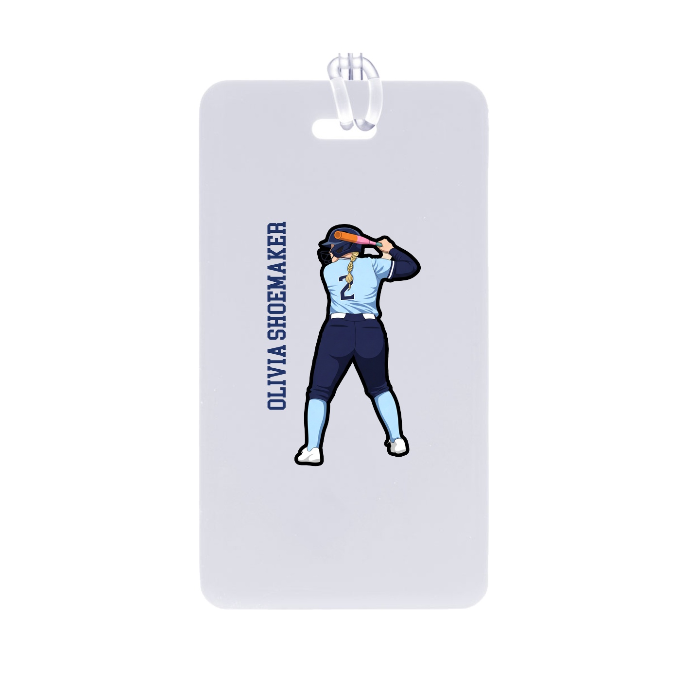 Bag Tag — Name Vertical in Classic