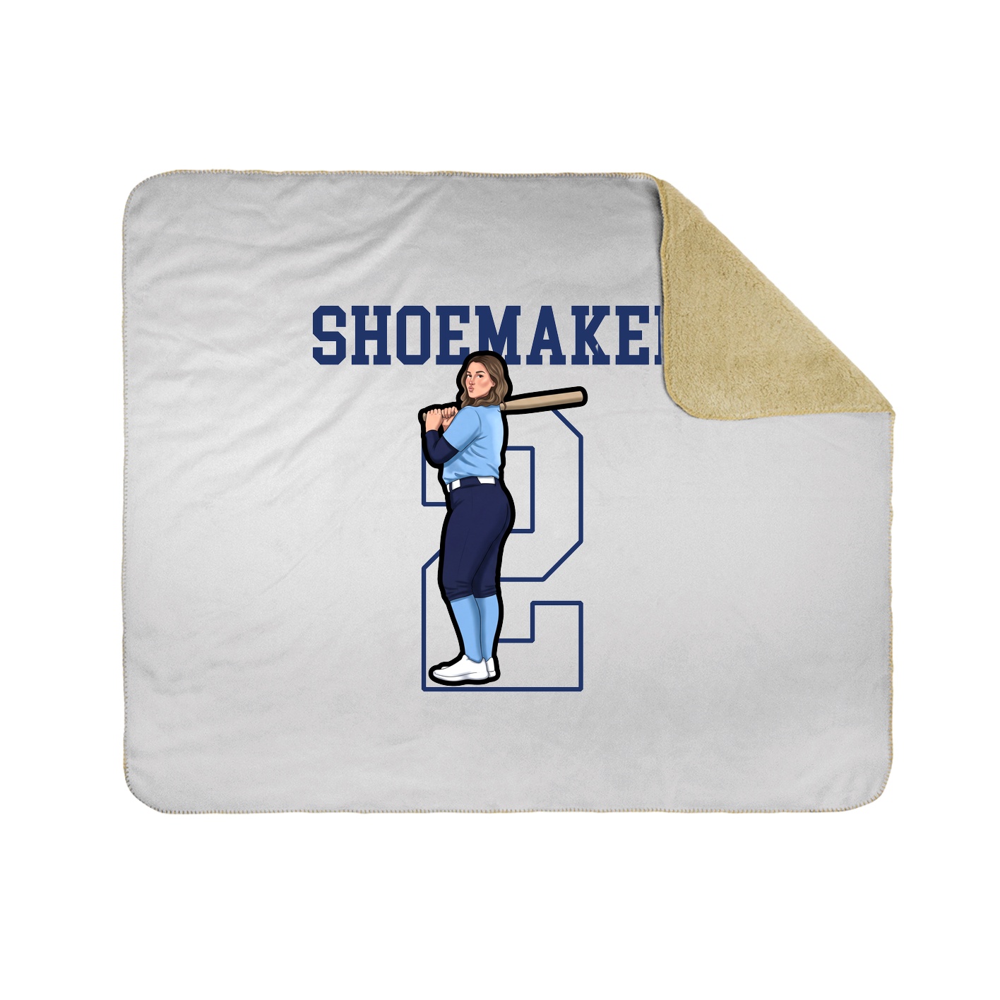 Throw Blanket — Shirsey in White