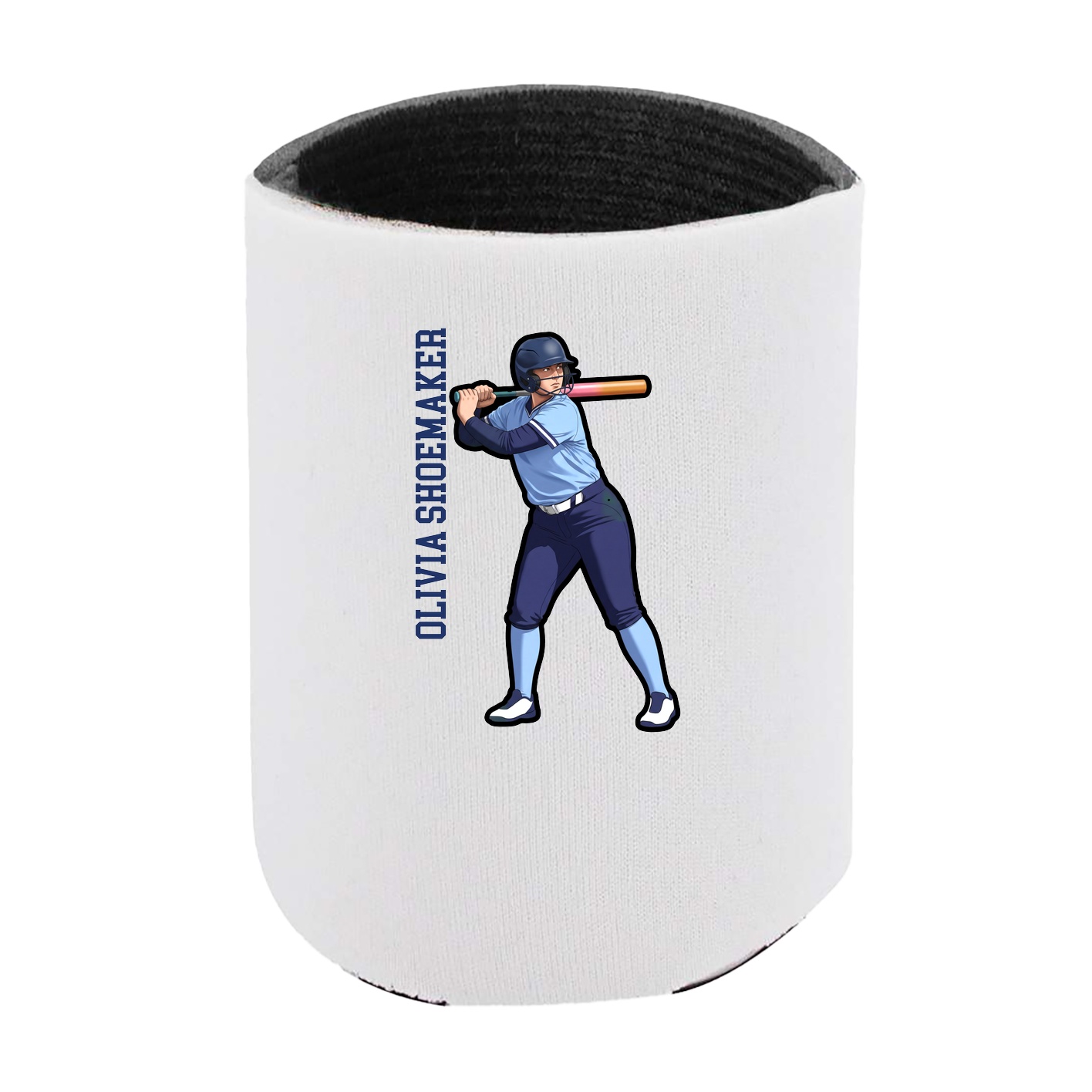 Can Holder — Name Vertical in White