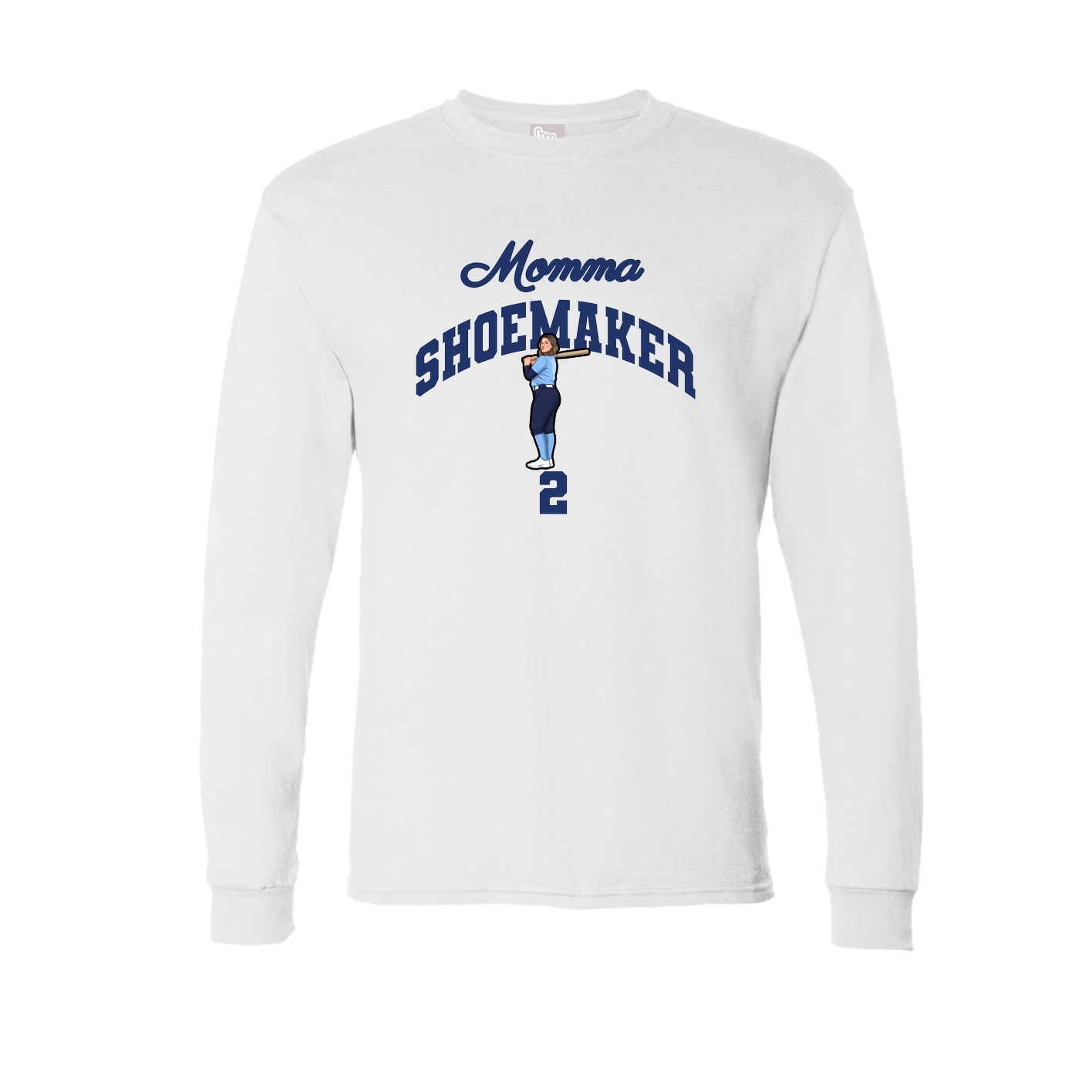 Long Sleeve Tee — Mothers Day Arch in White