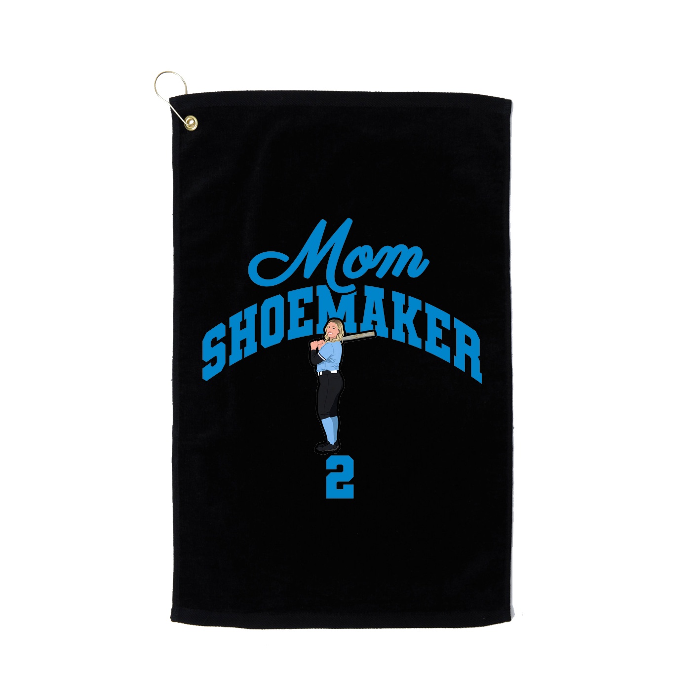 Golf Towel — Mothers Day Arch in Black