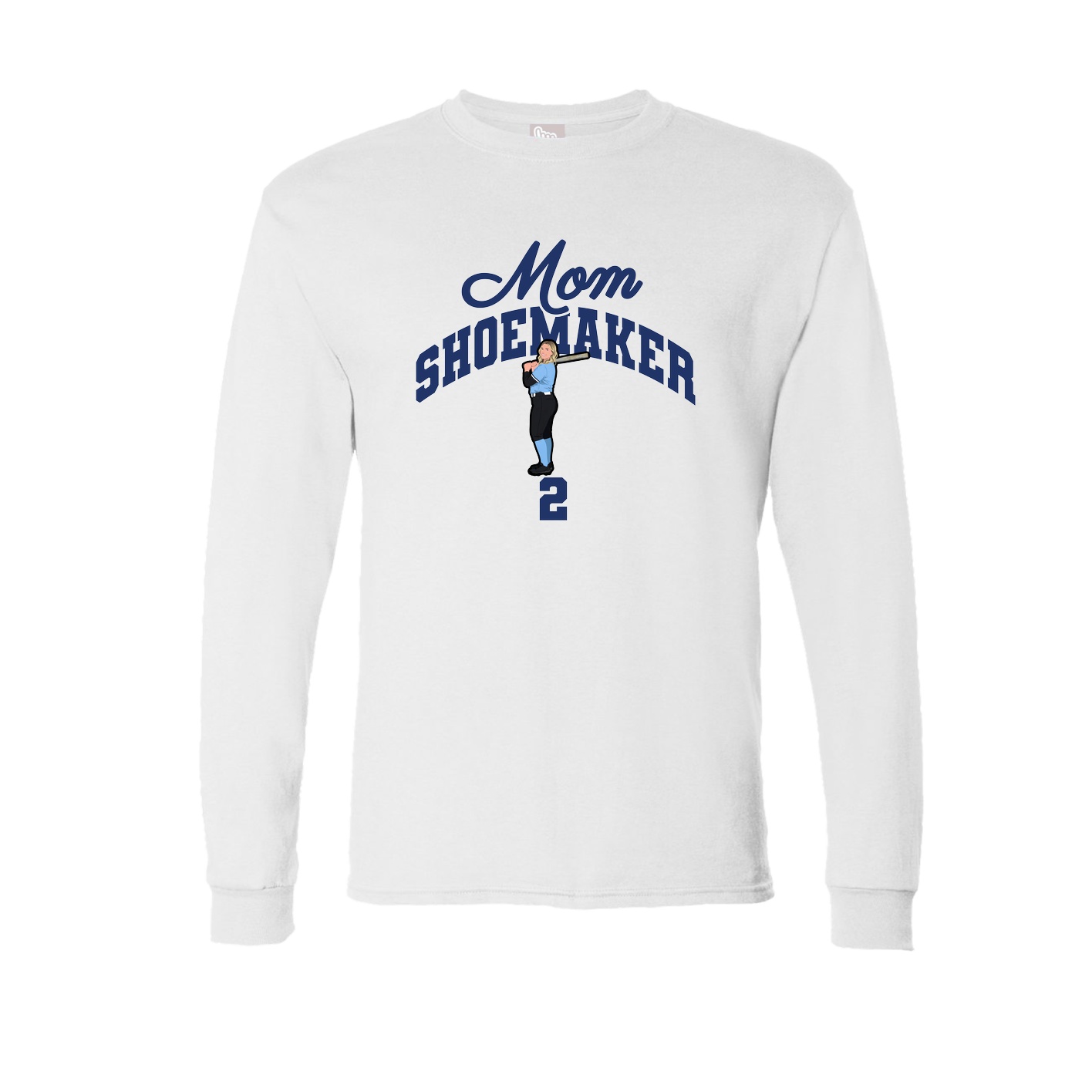 Long Sleeve Tee — Mothers Day Arch in White
