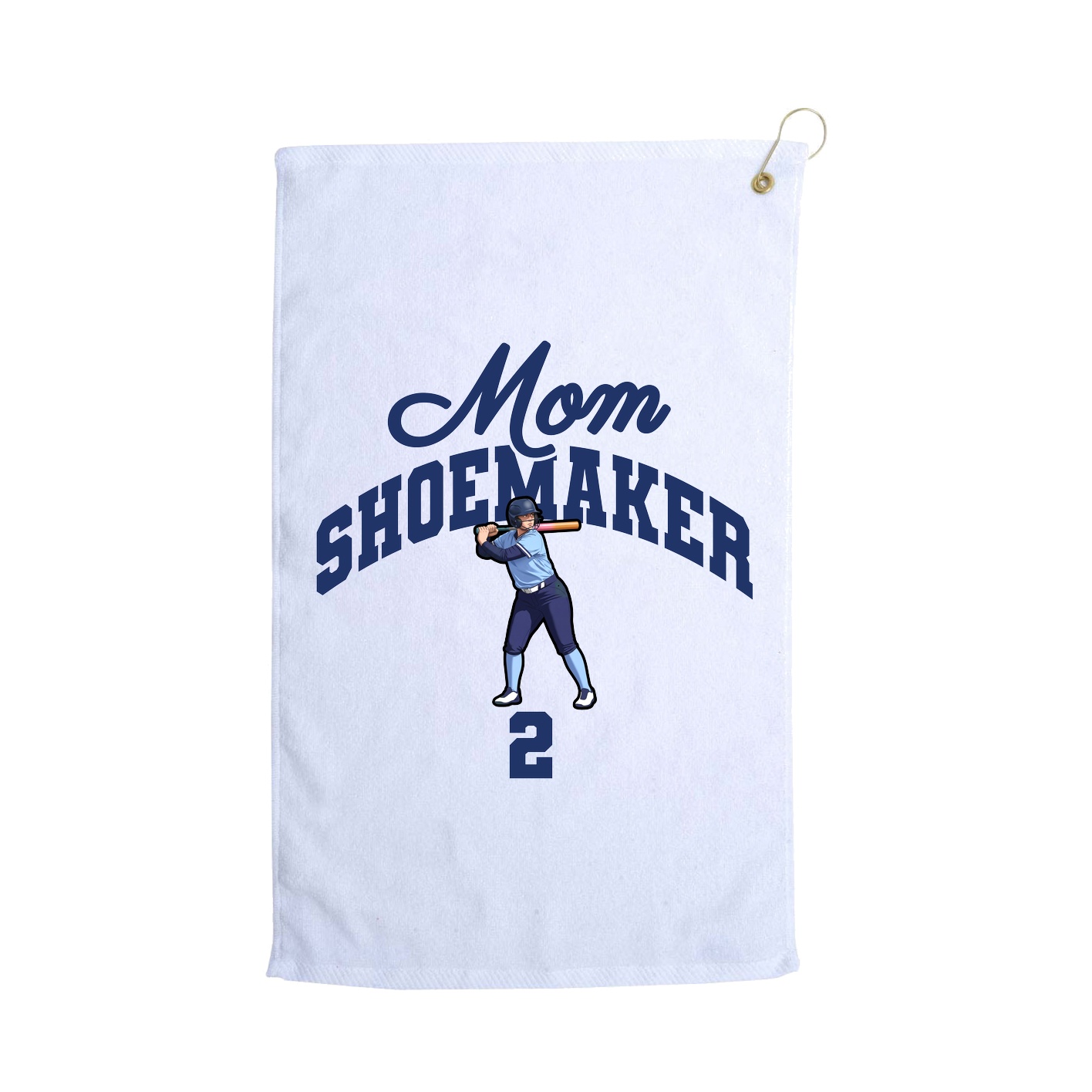 Golf Towel — Mothers Day Arch in White