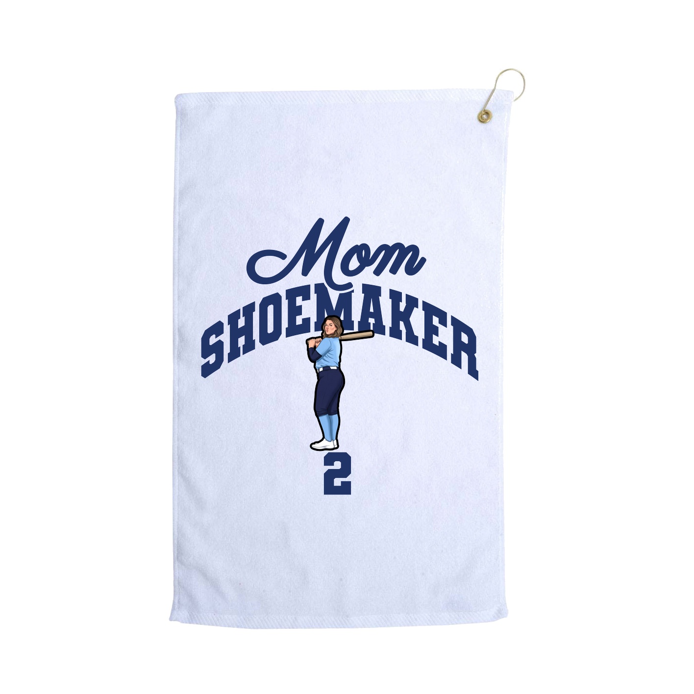 Golf Towel — Mothers Day Arch in White