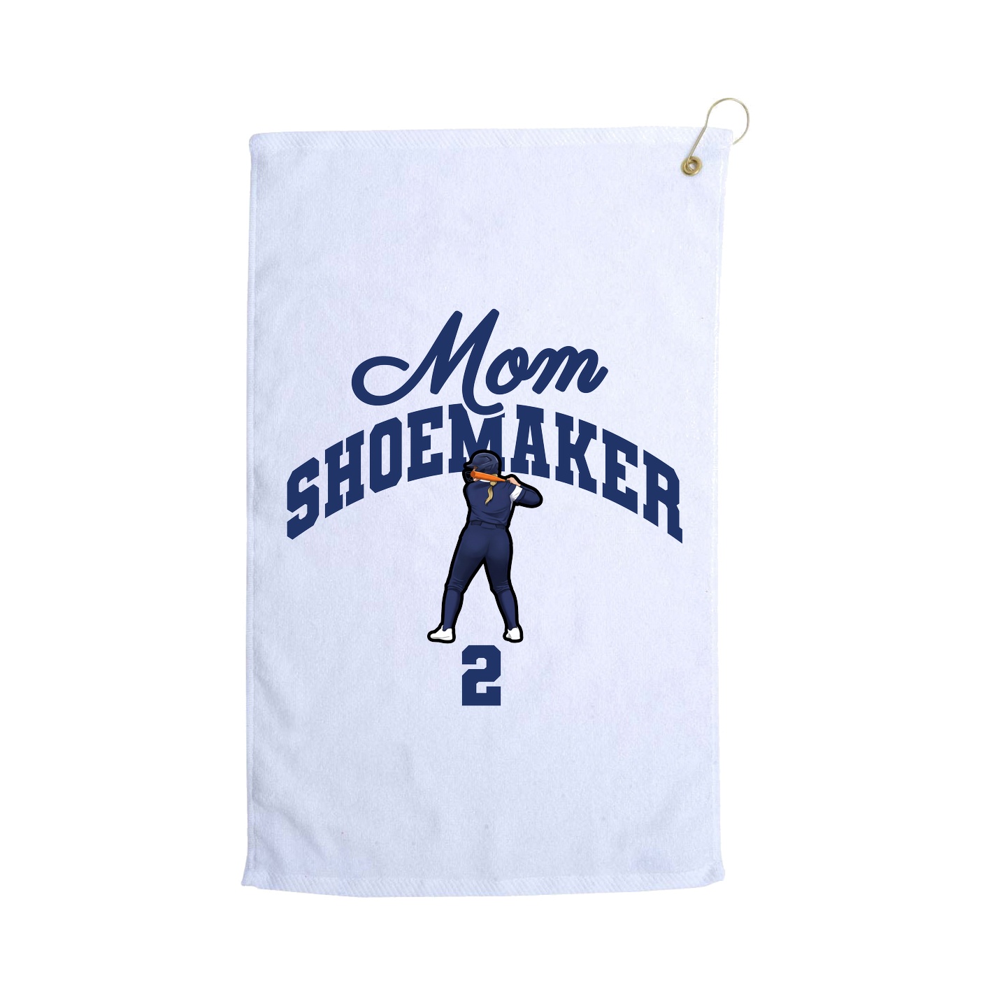 Golf Towel — Mothers Day Arch in White