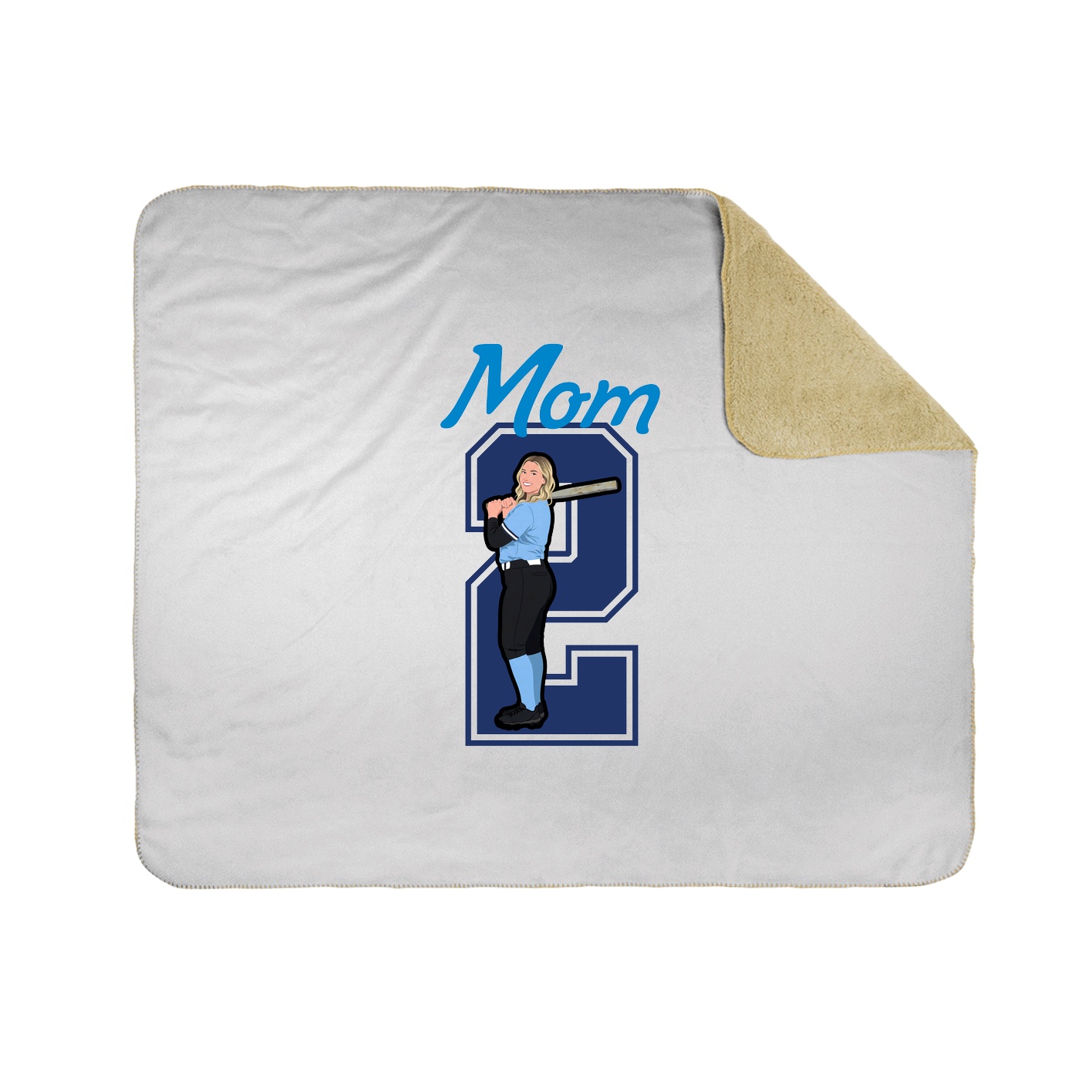 Throw Blanket — Mothers Day Shirsey in White