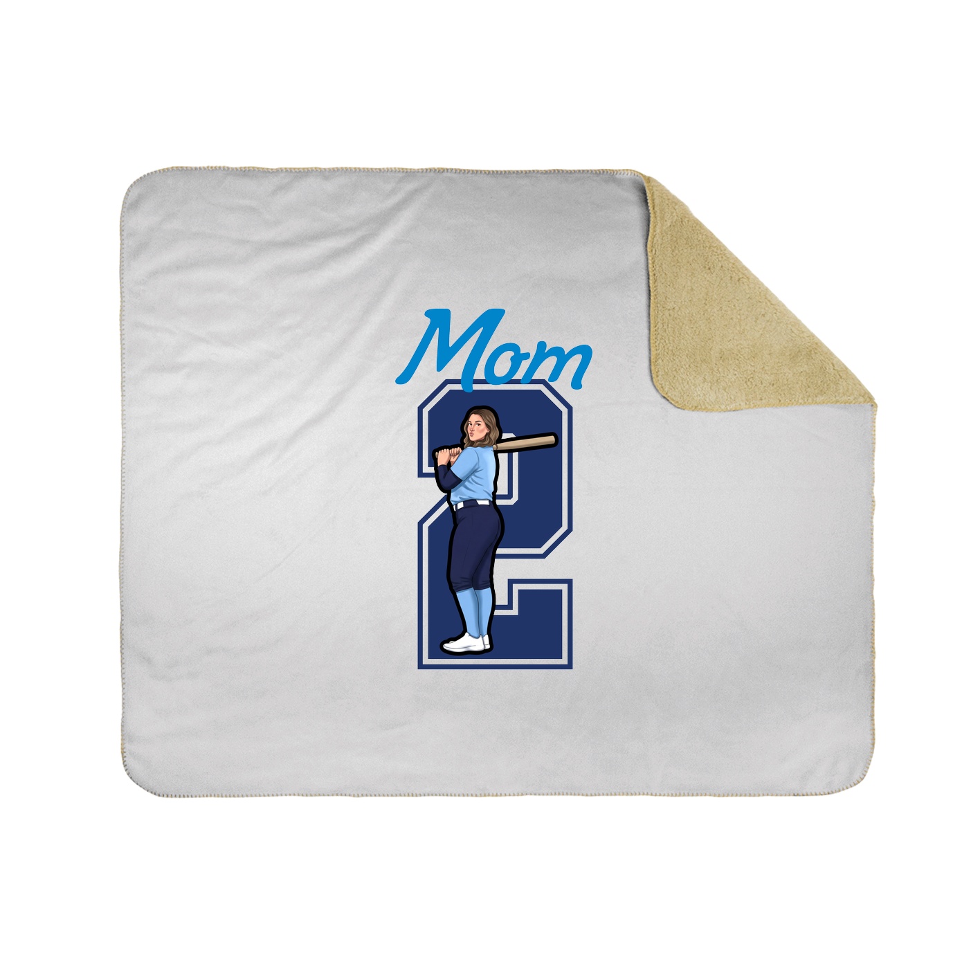 Throw Blanket — Mothers Day Shirsey in White