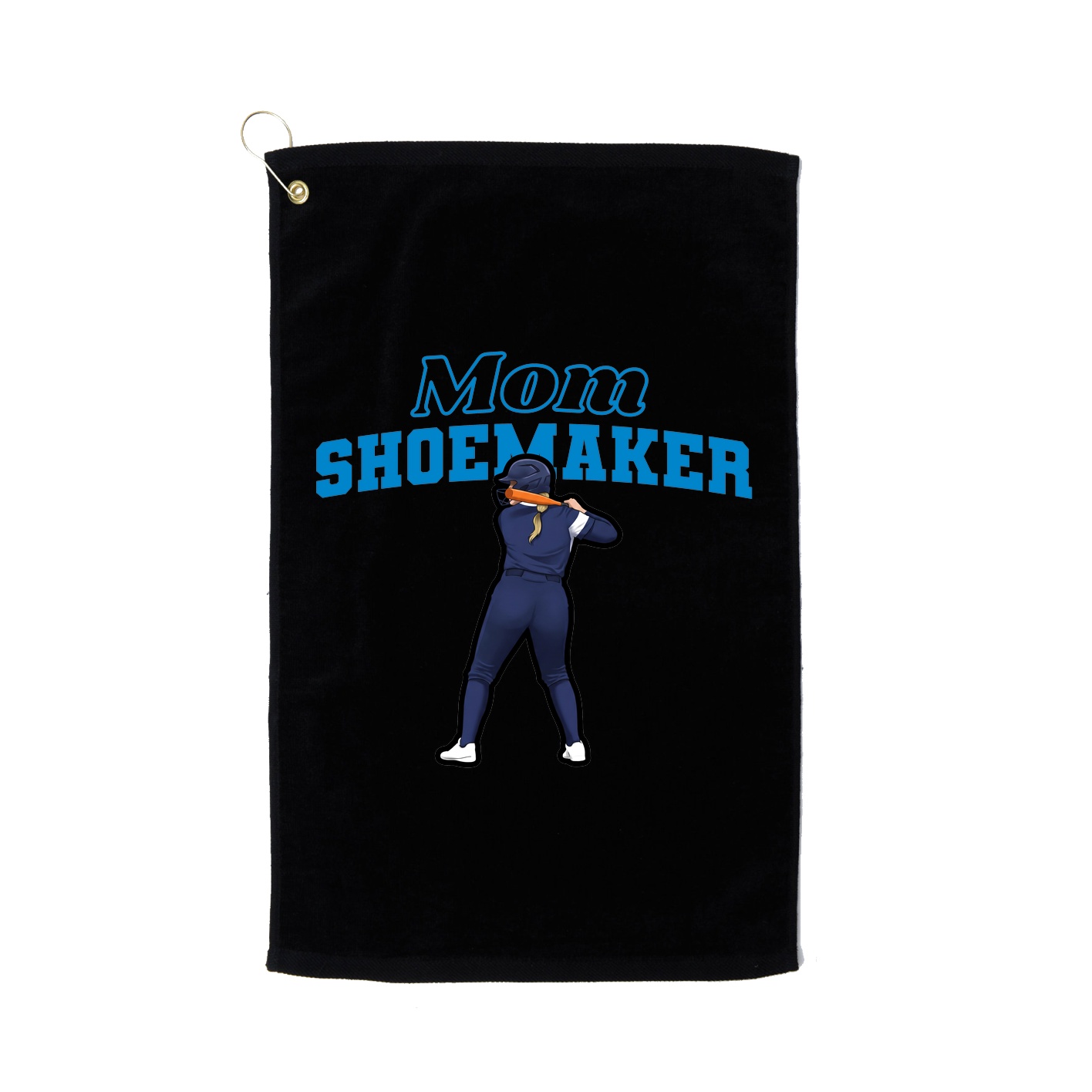 Golf Towel — Mothers Day Block in Black