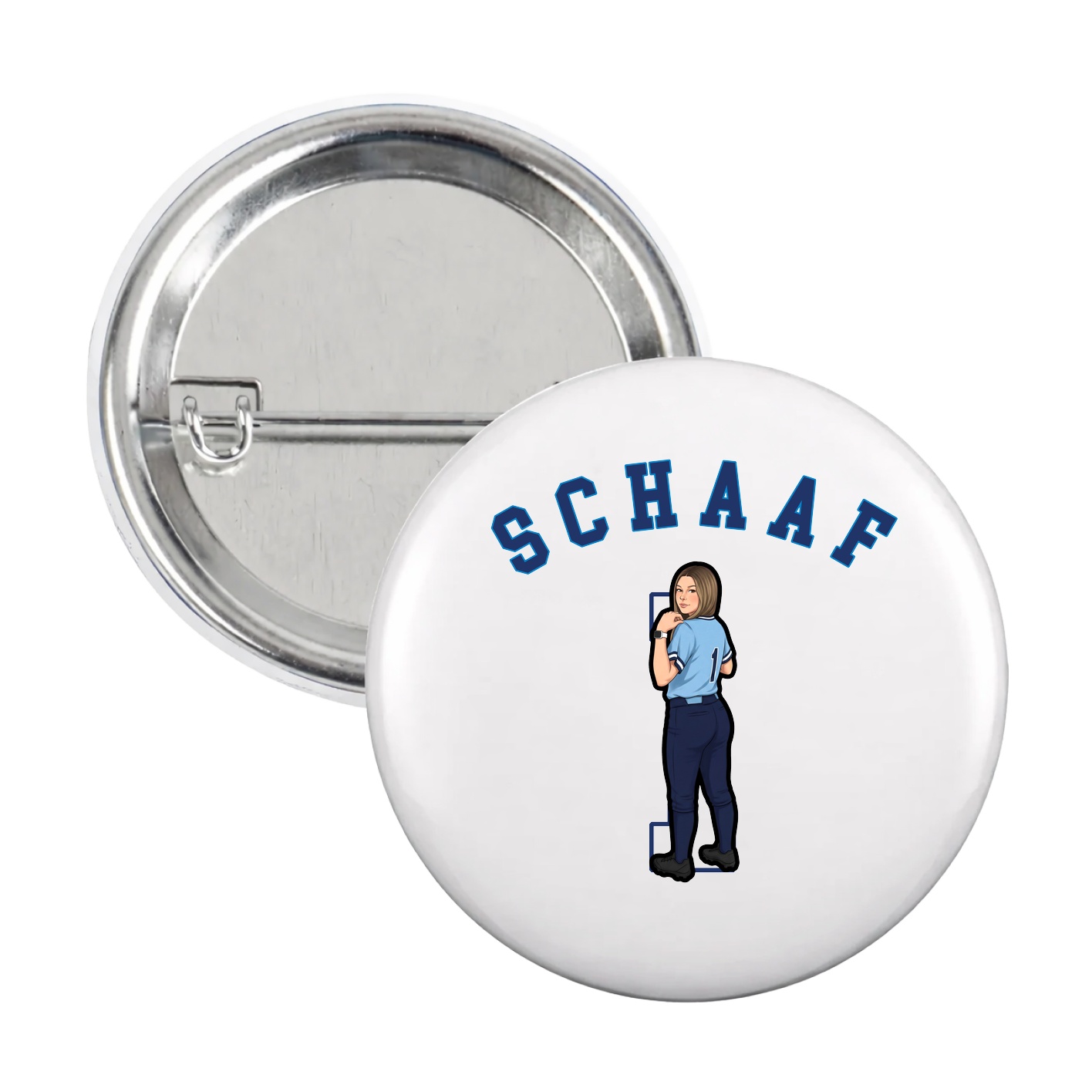 Game Day Button — Shirsey Arch in White