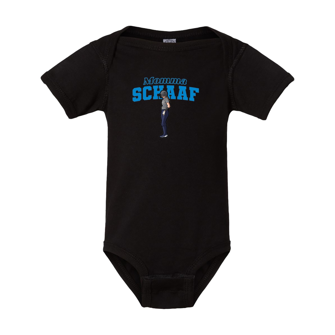 Baby Onesie — Mothers Day Block in Black