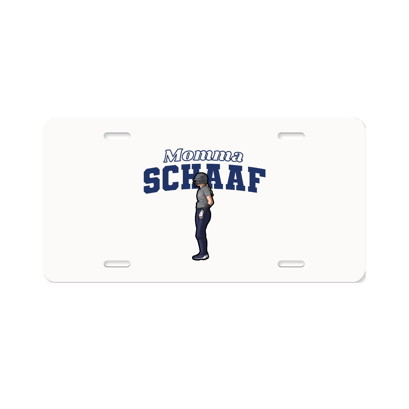License Plate — Mothers Day Block in Classic