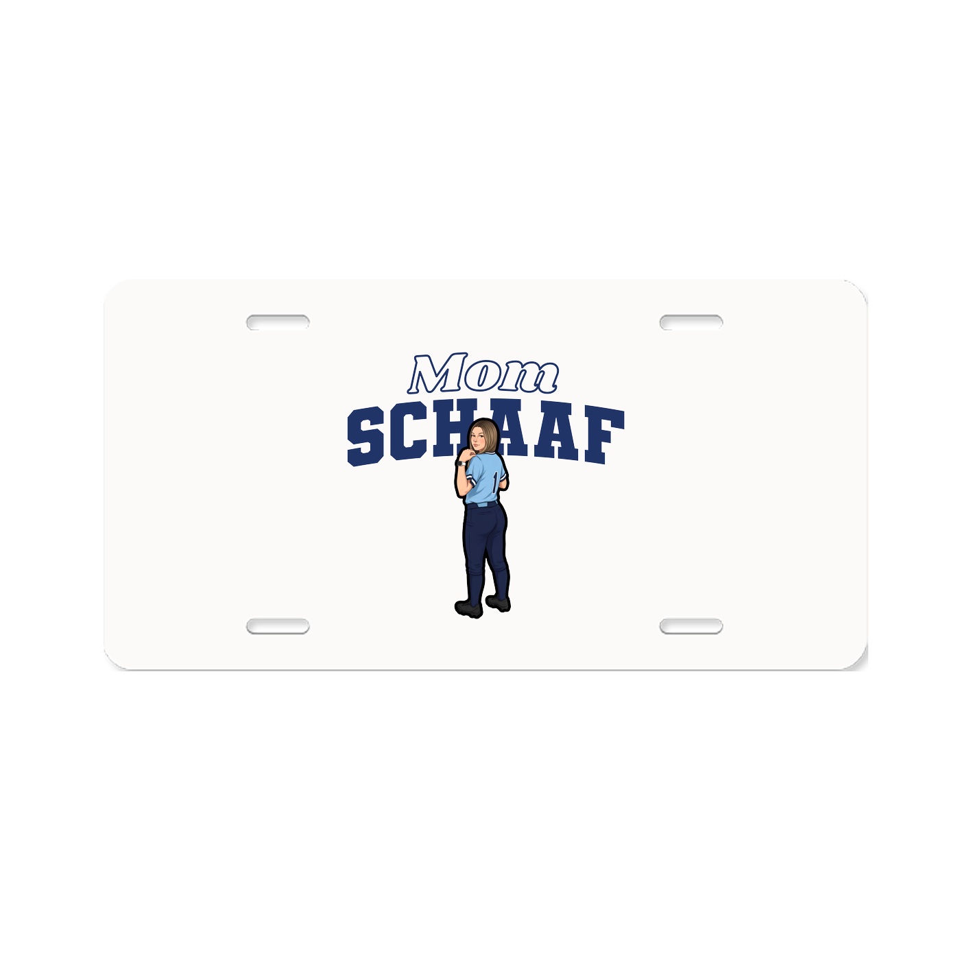 License Plate — Mothers Day Block in Classic