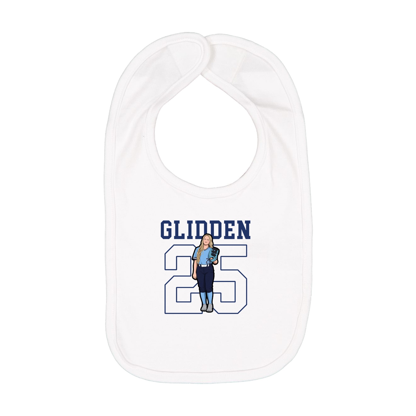 Infant Bib — Shirsey in White