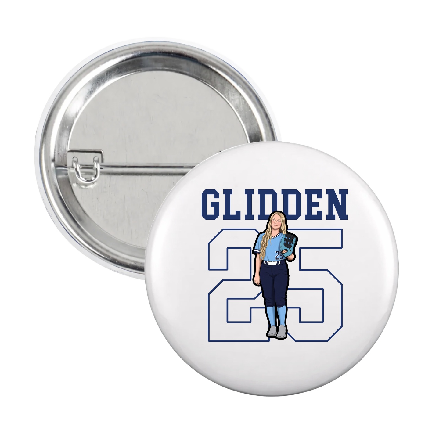 Game Day Button — Shirsey in White