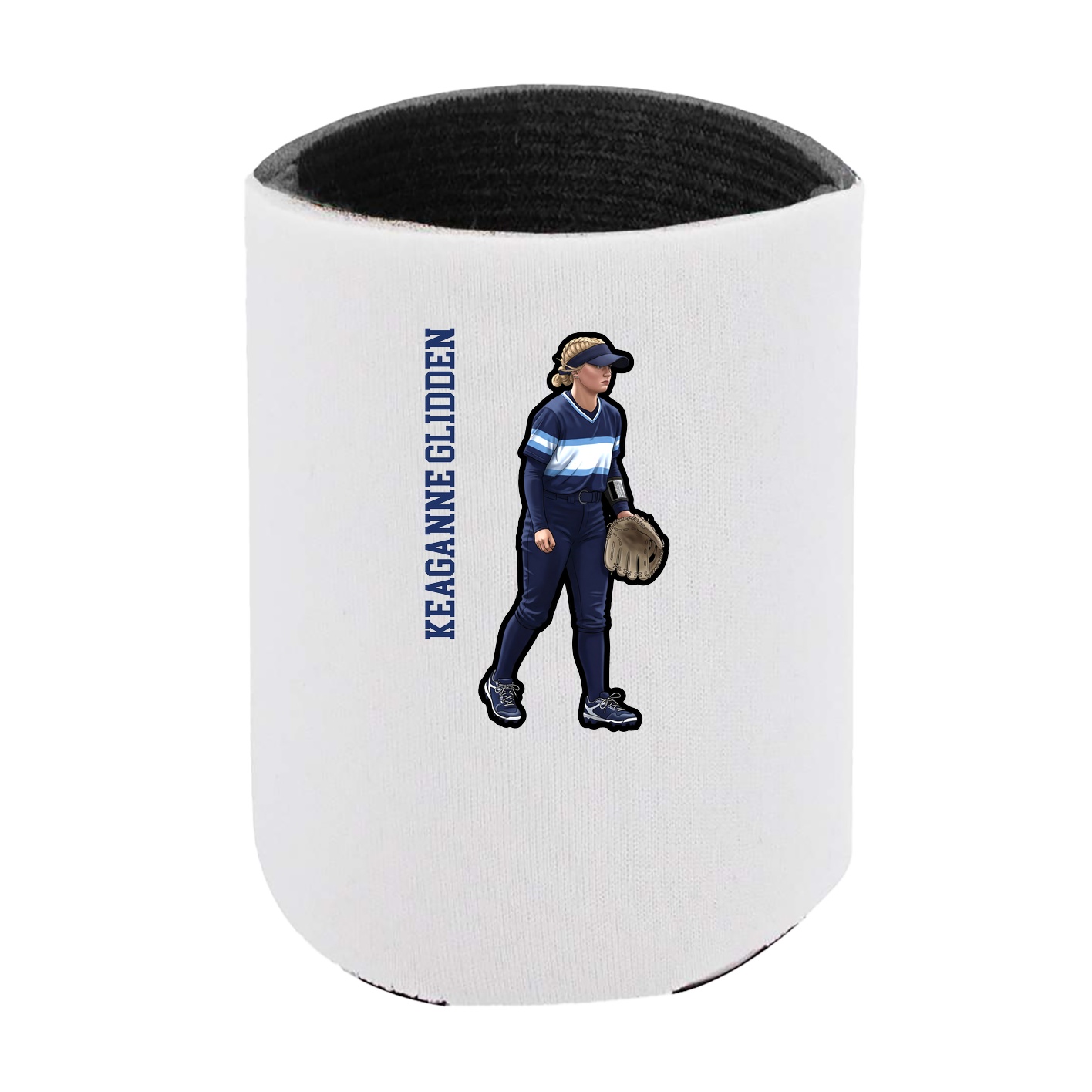 Can Holder — Name Vertical in White