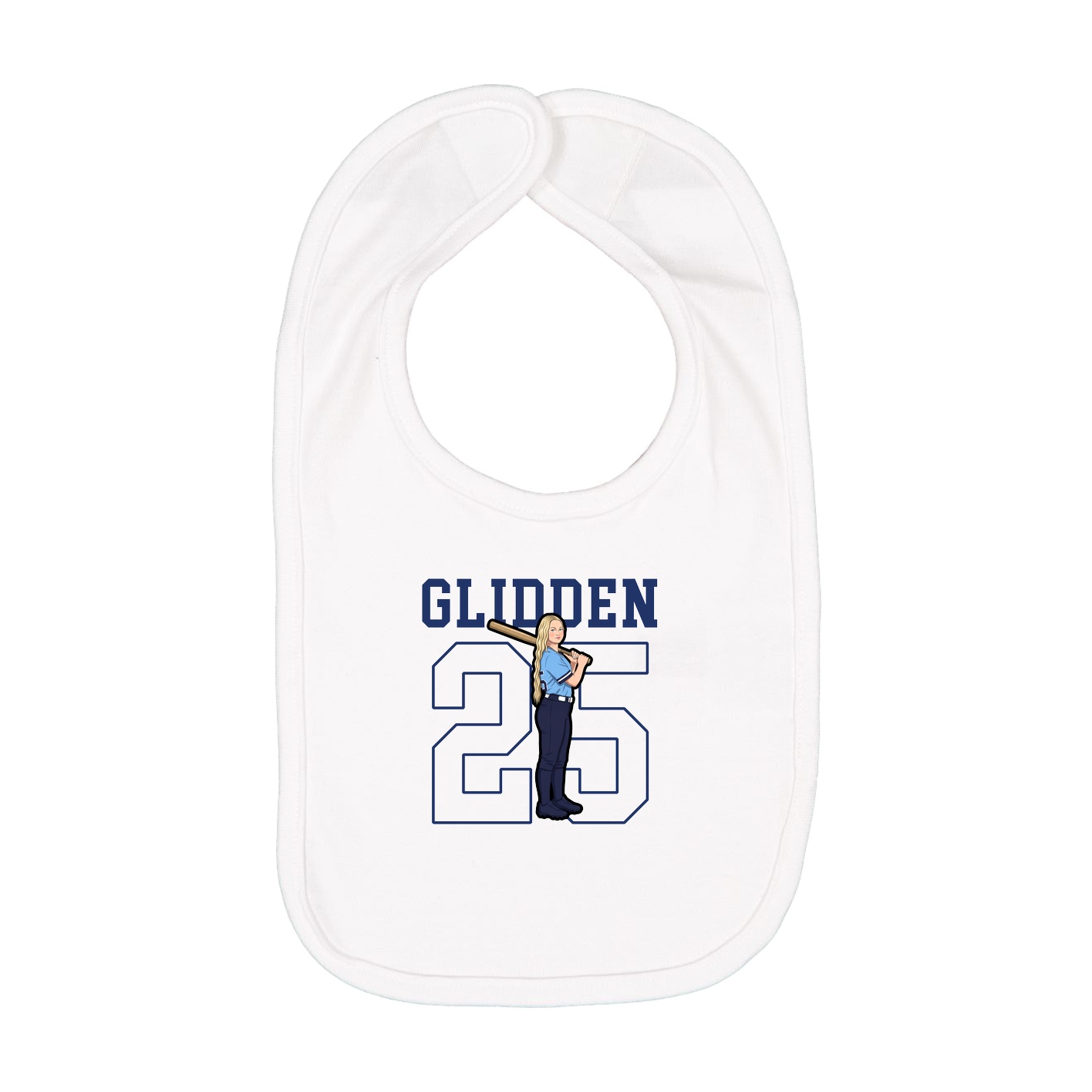 Infant Bib — Shirsey in White