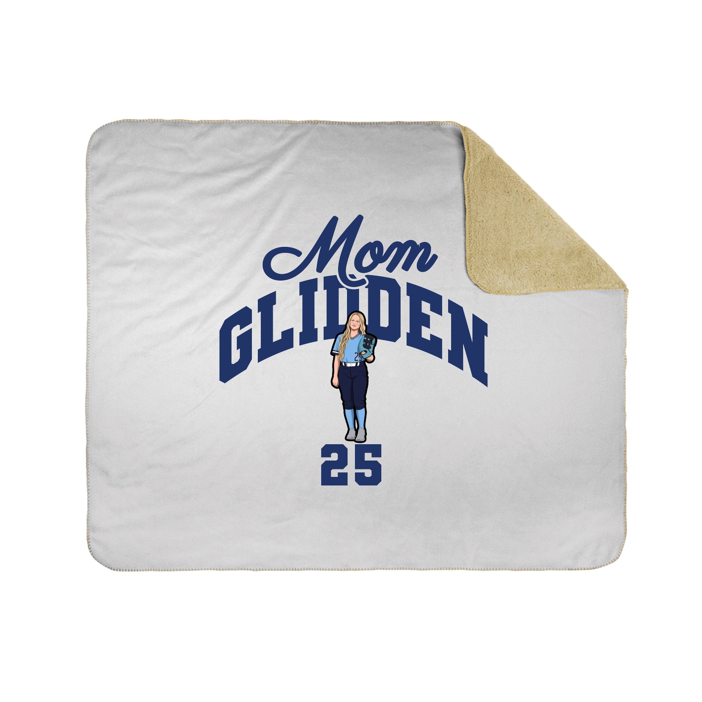 Throw Blanket — Mothers Day Arch in White
