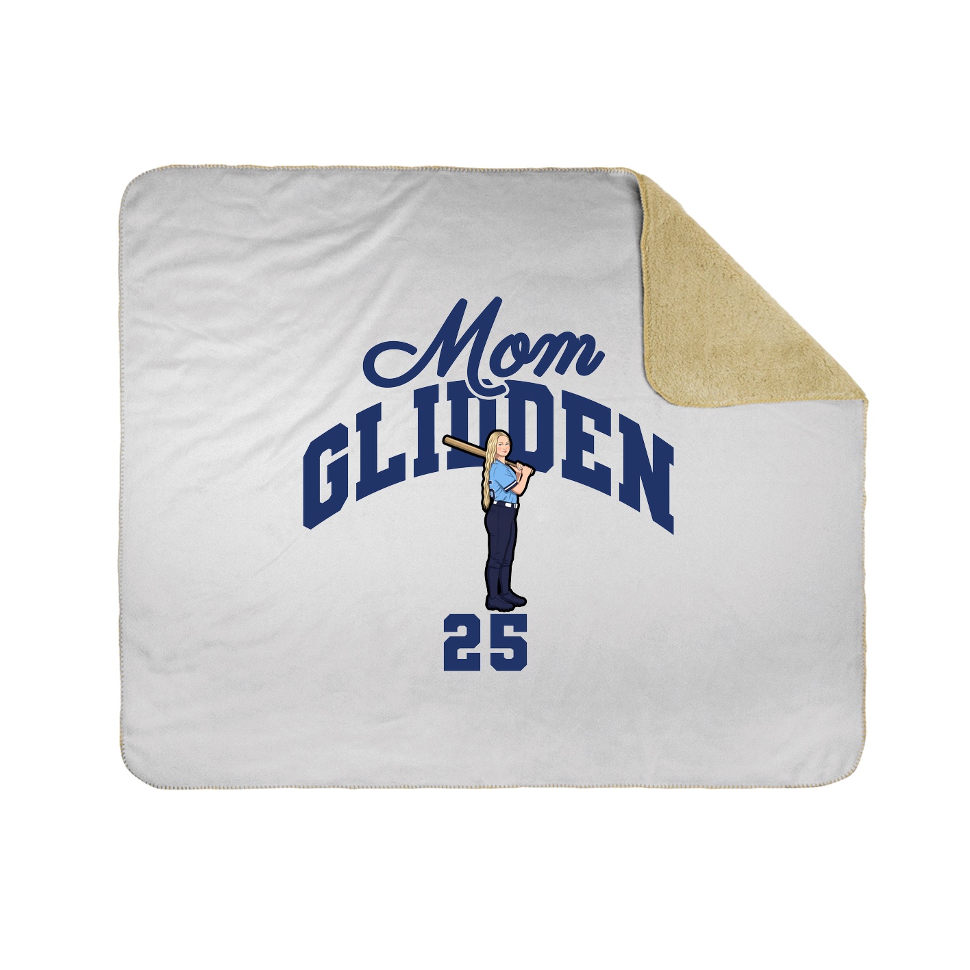Throw Blanket — Mothers Day Arch in White