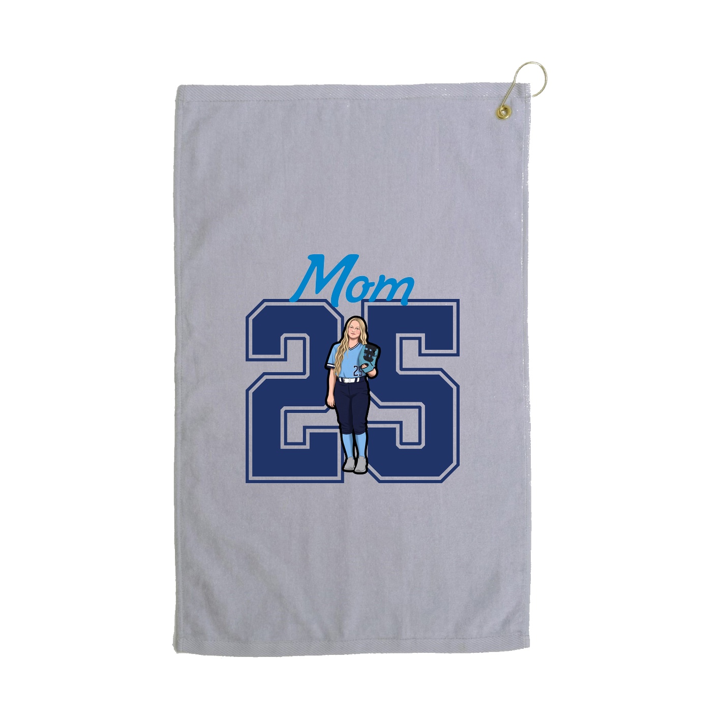 Golf Towel — Mothers Day Shirsey in Grey