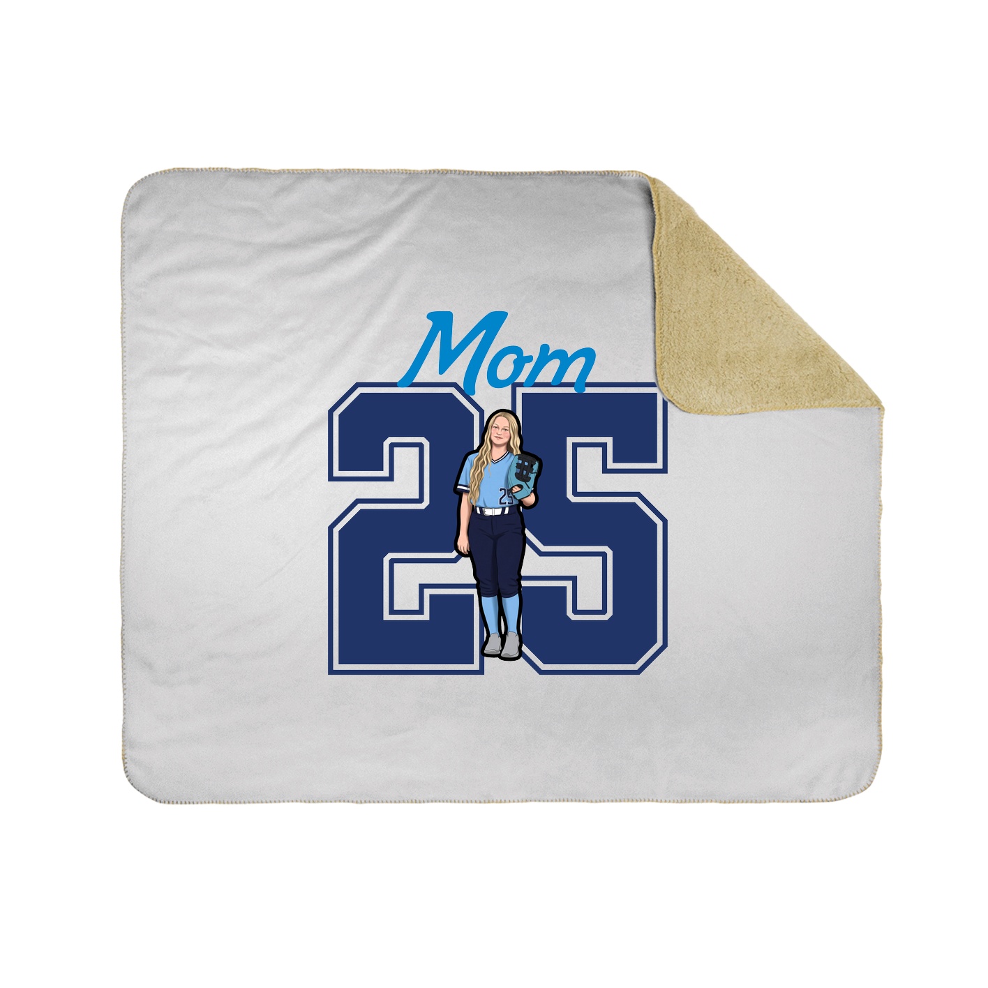 Throw Blanket — Mothers Day Shirsey in White