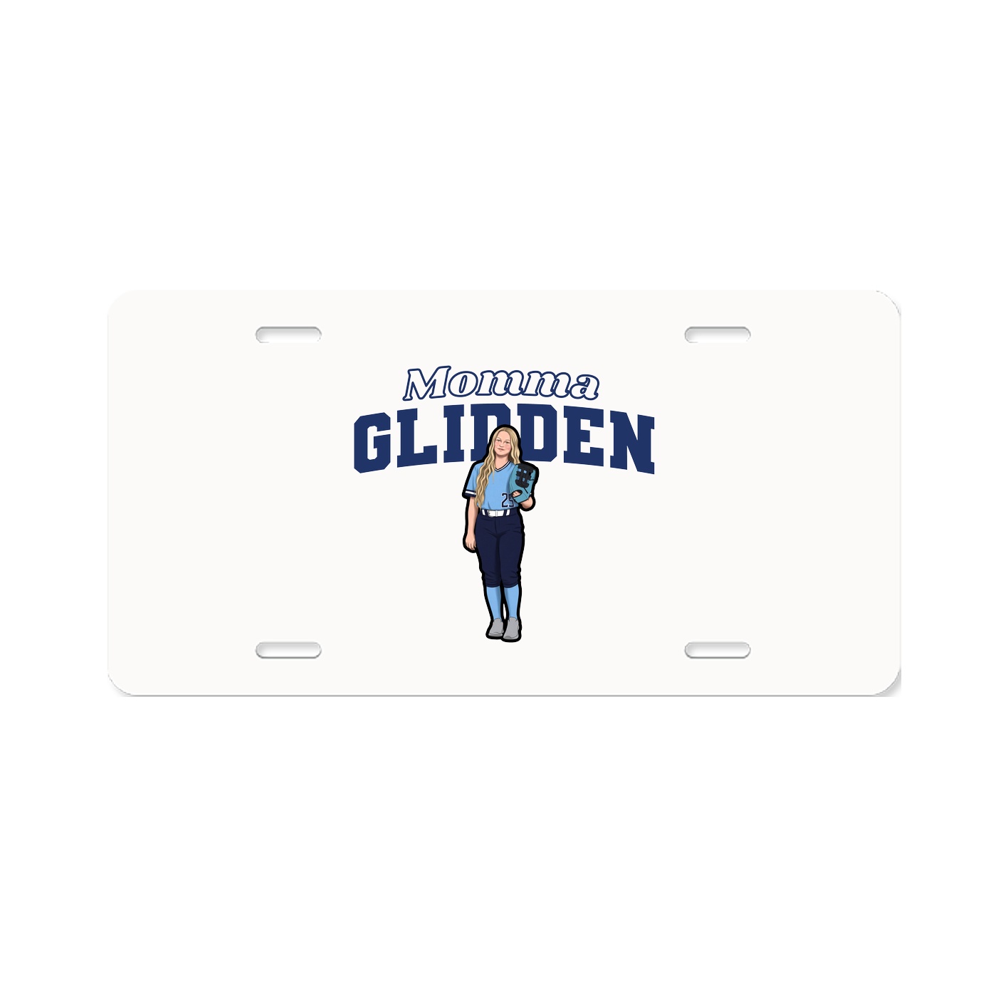 License Plate — Mothers Day Block in Classic